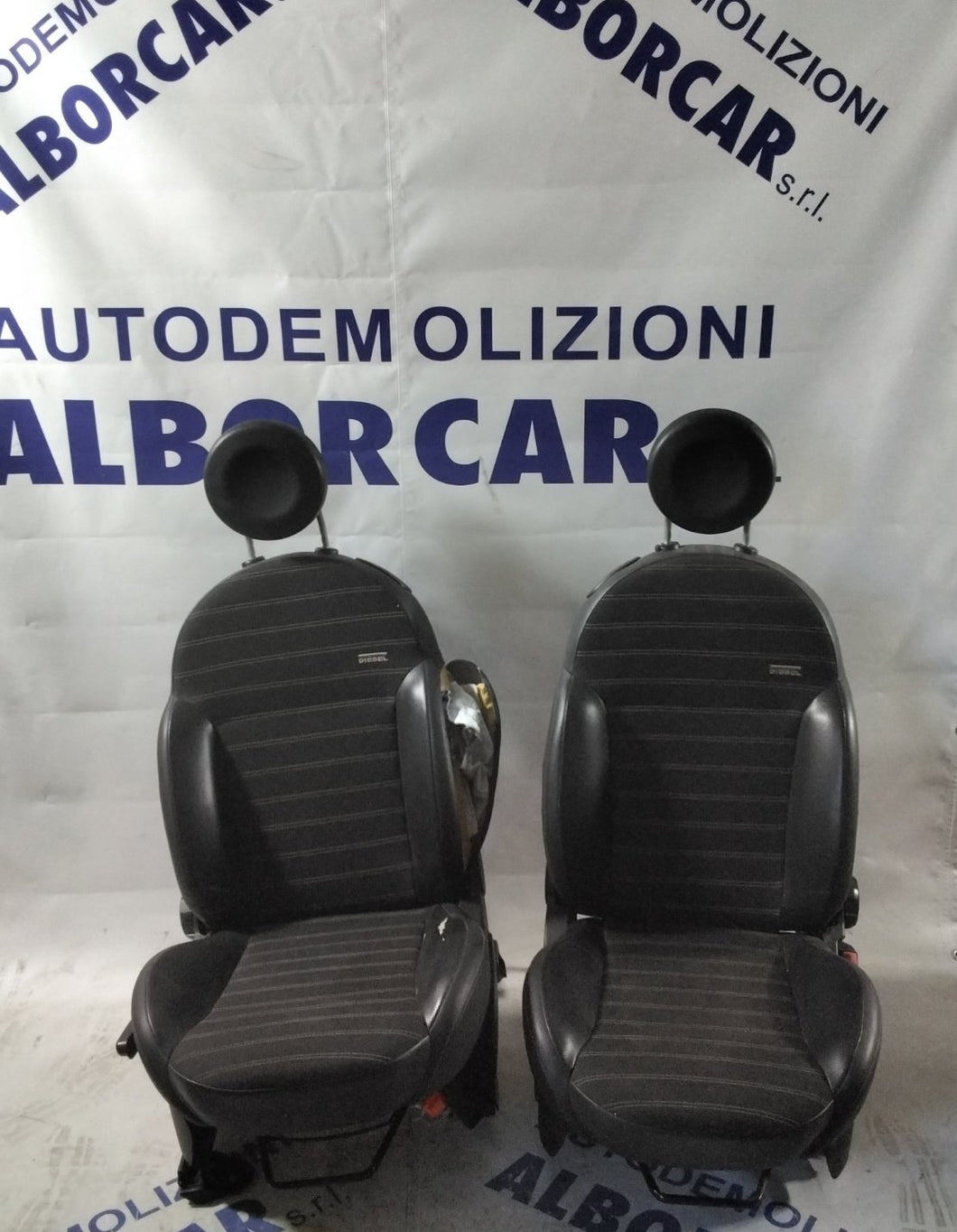 Tappezzeria fiat 500 3 porte allestimeto diesel con sedile guidatore airbag scoppiato anno 2007-10
