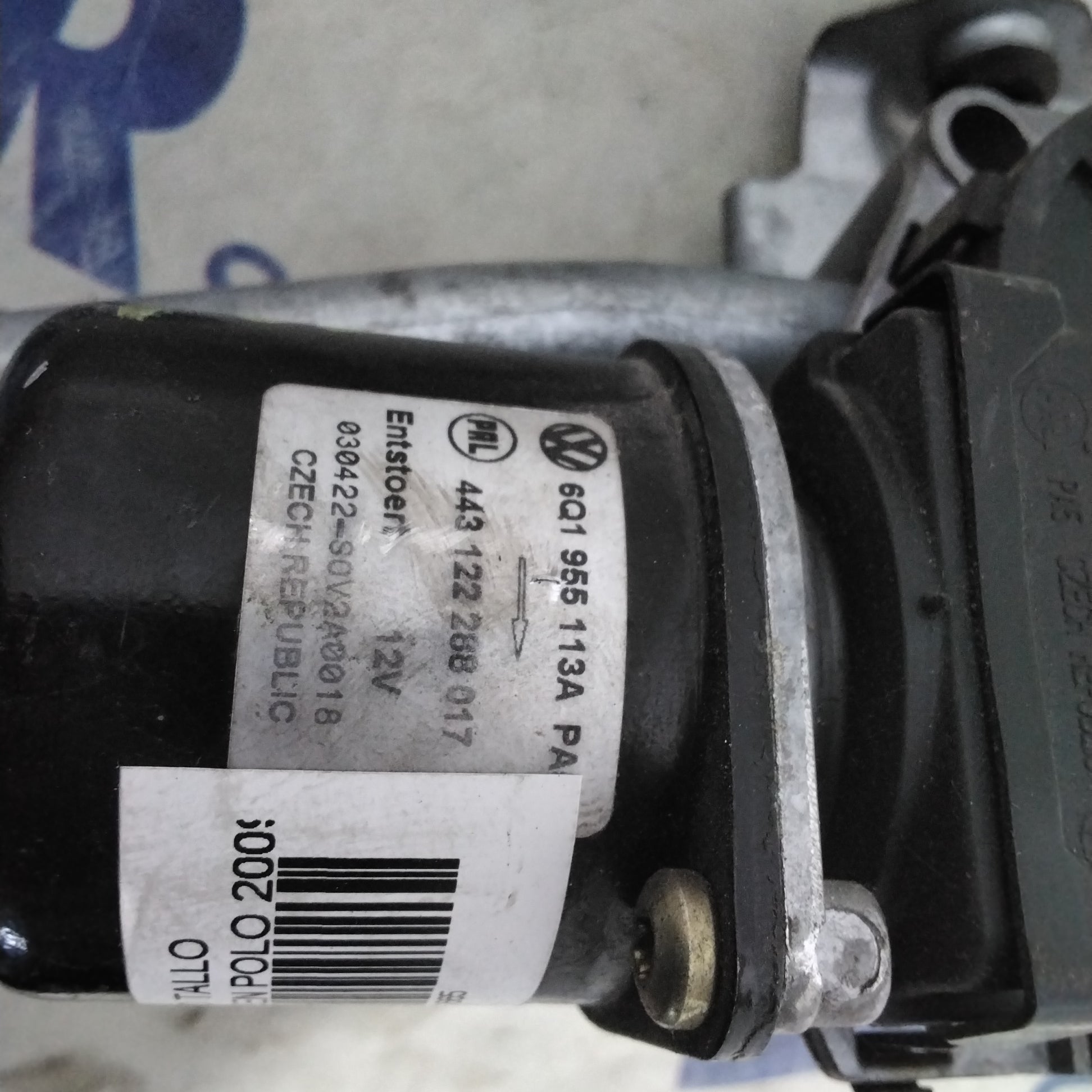 Motorino Tergicristallo Anteriore volkswagen polo anno 2006 codice:443122288017( 2p)