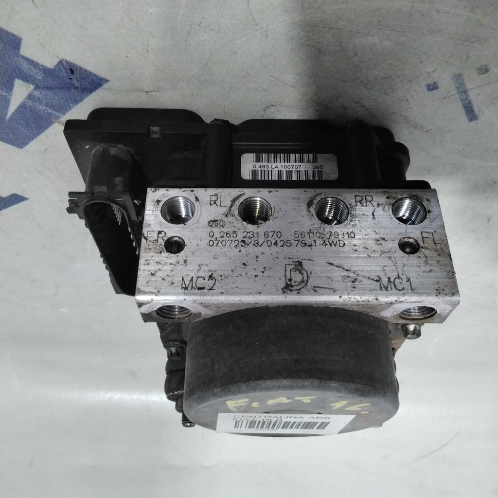 ABS Pump Control Unit Fiat 16 1.9 diesel 4x4 year 2006 code:0265800494(sfA3p5)