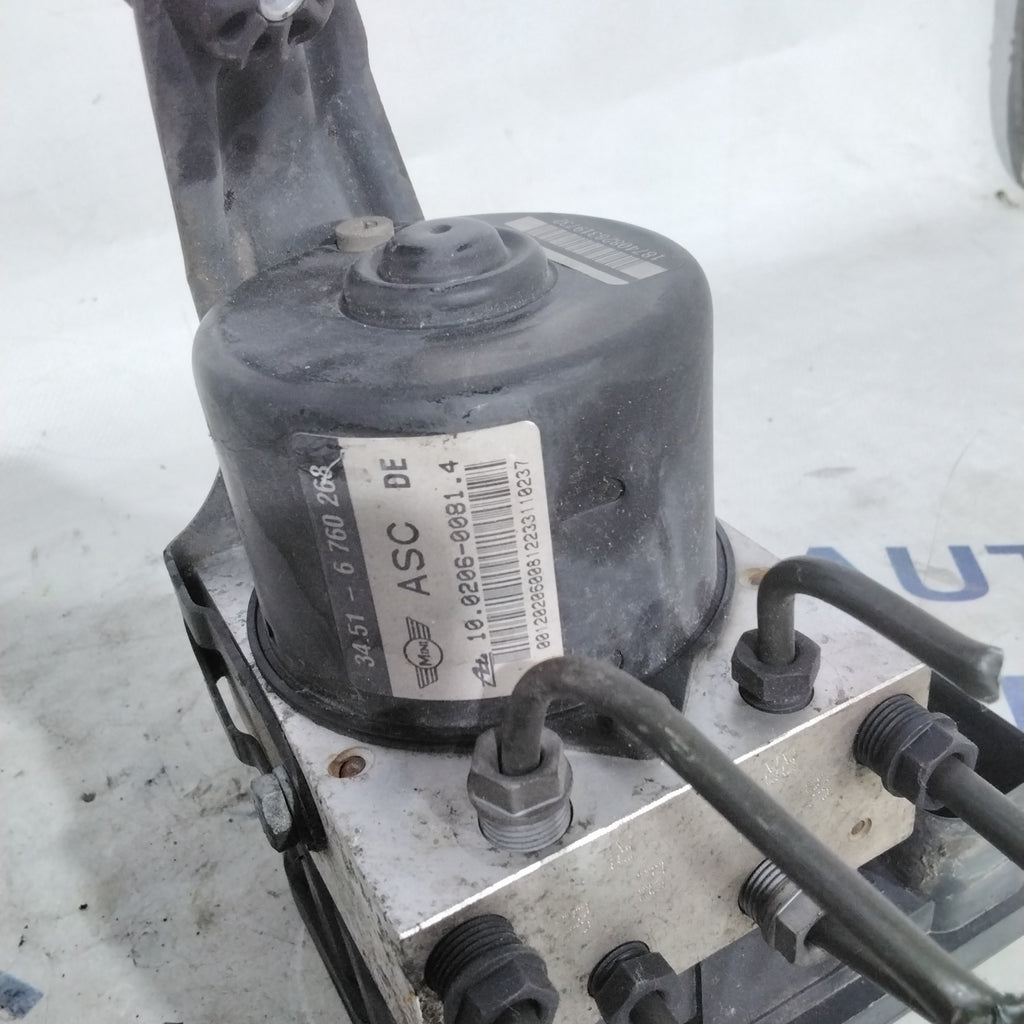 ABS pump control unit mini cooper 1.6 petrol year 2006 code :10020600814(sfA3p4)