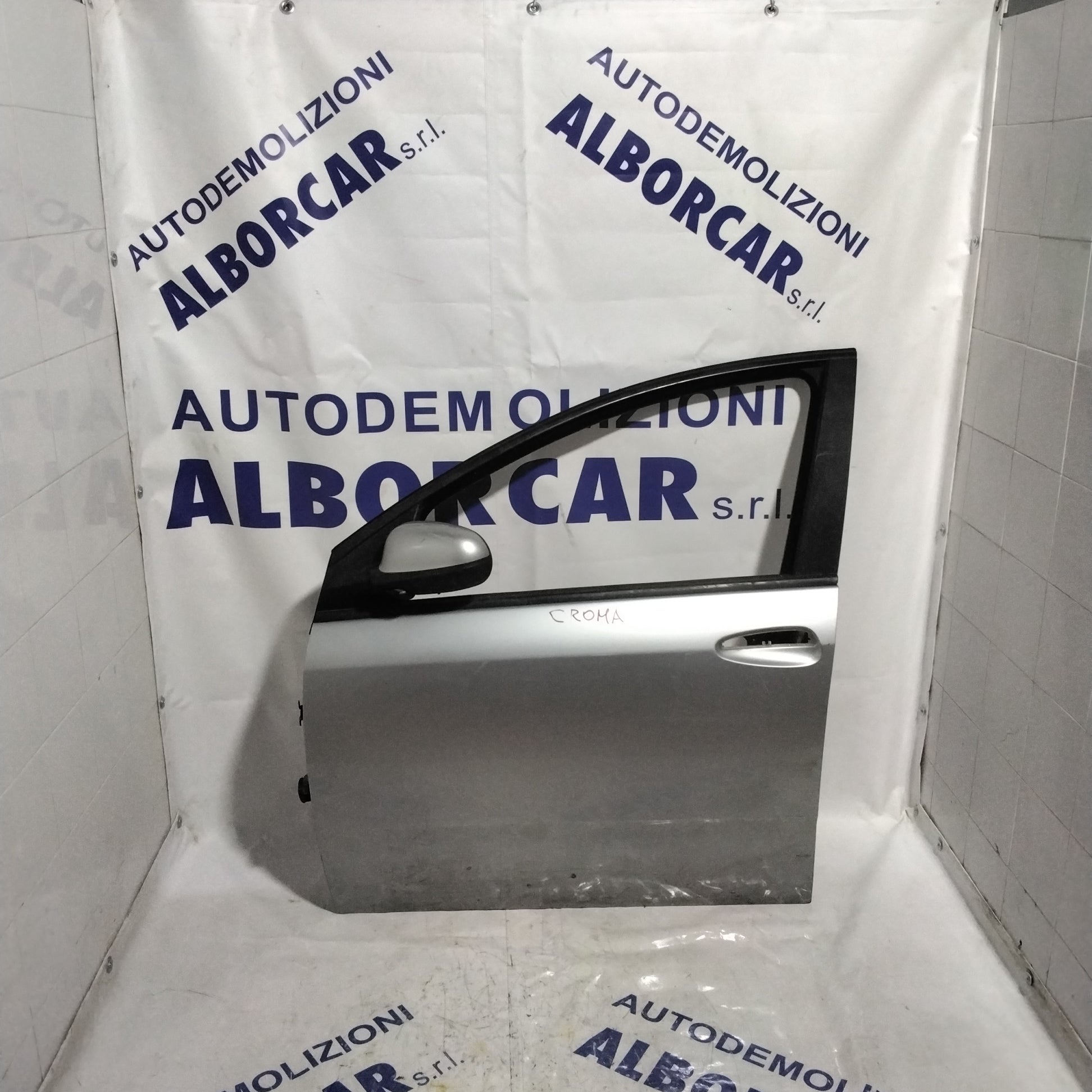 Puerta delantera izquierda Fiat Croma año 2005-2015 (sf1e1) colores (gris, negro, marrón oscuro)