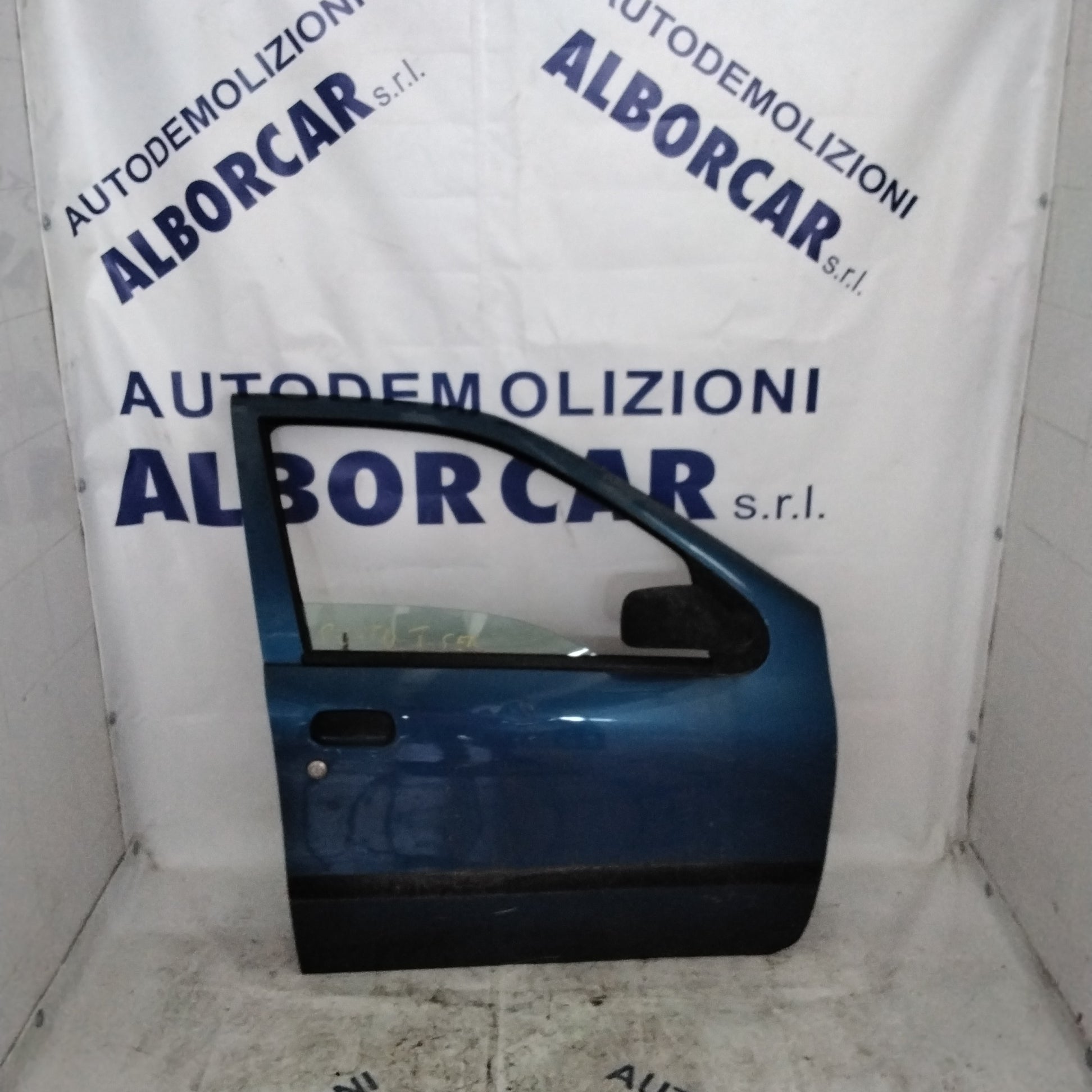 Fiat Punto 1st series 5-door front right door 1991-1999 white-blue