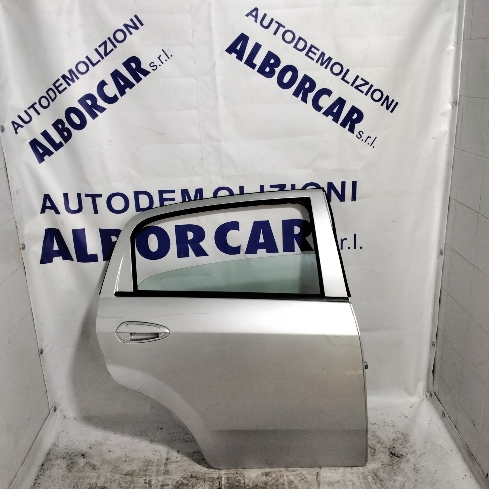 Rear right door Fiat Punto Evo year 2010 gray, white (sf1e1)