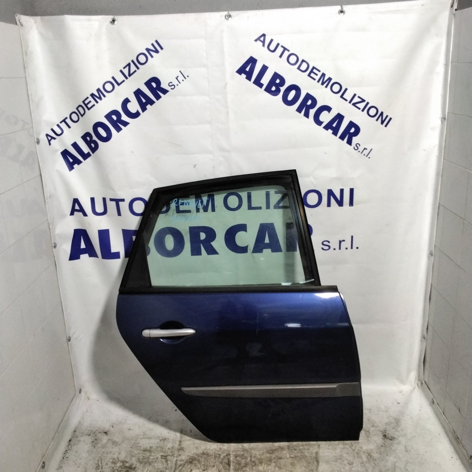 Renault Scenic rear right door (2007-2008) blue (sf1e1)