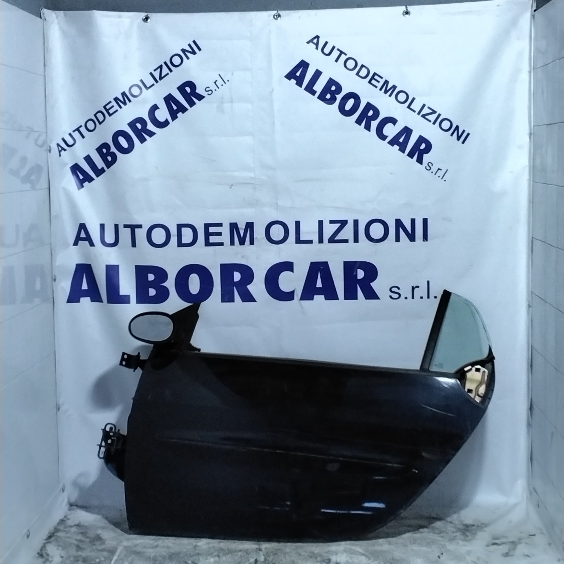 Door/panel Smart Fortwo year 2004 front left blue, black (sf1e1)