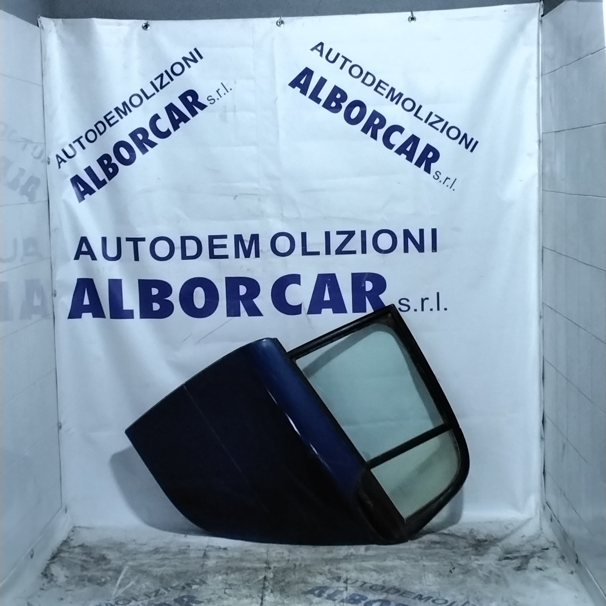 Forfour door 2004 rear left blue, burgundy, grey (sf1e1)