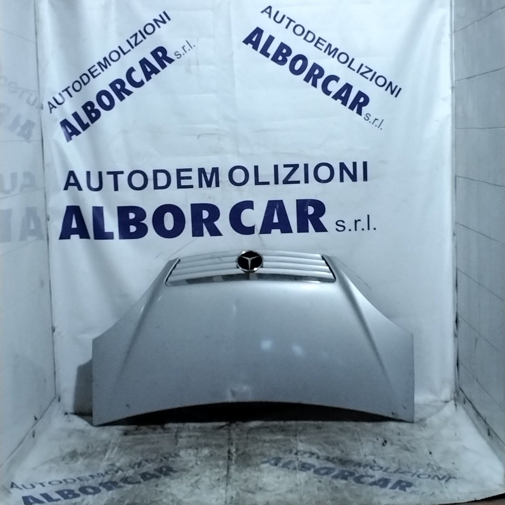 Mercedes A170 front bonnet, colour (2 grey, blue)