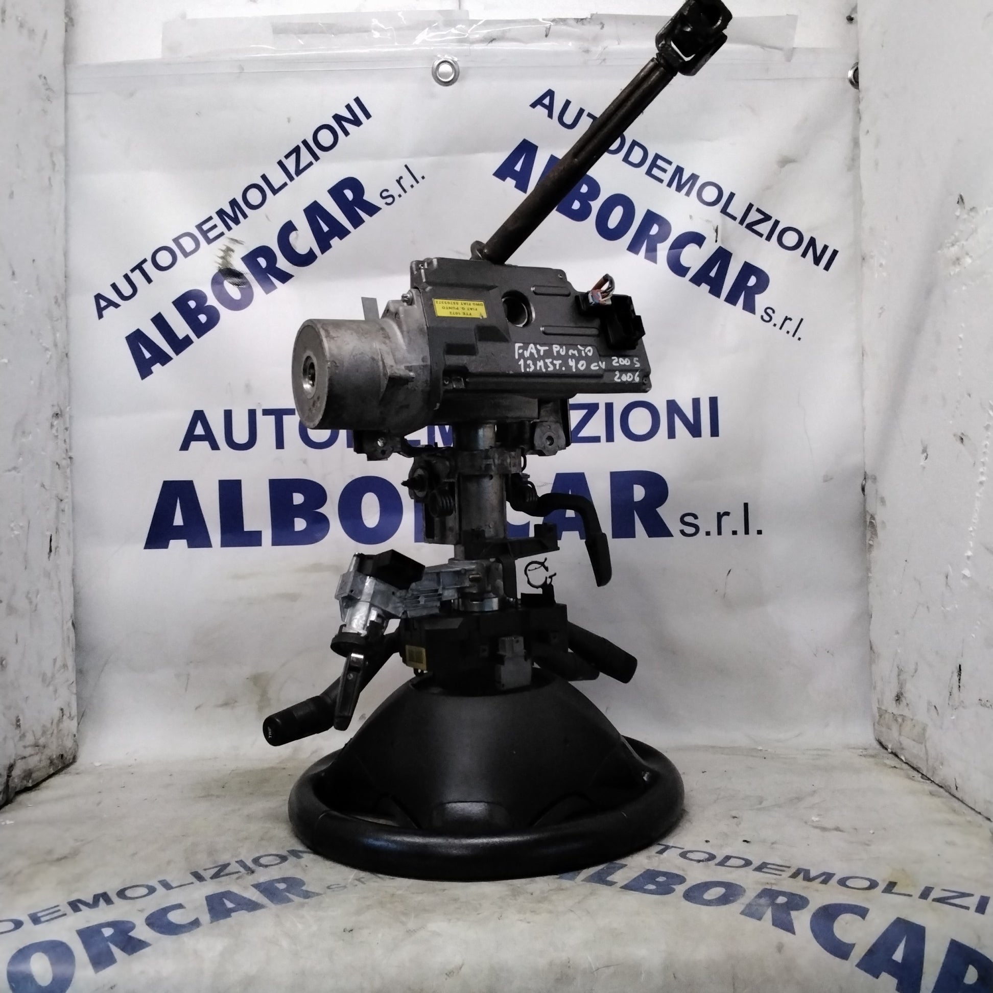 Complete steering column Fiat Punto 1.3 mjt 90 hp year 2005-2006 without indicator stalk