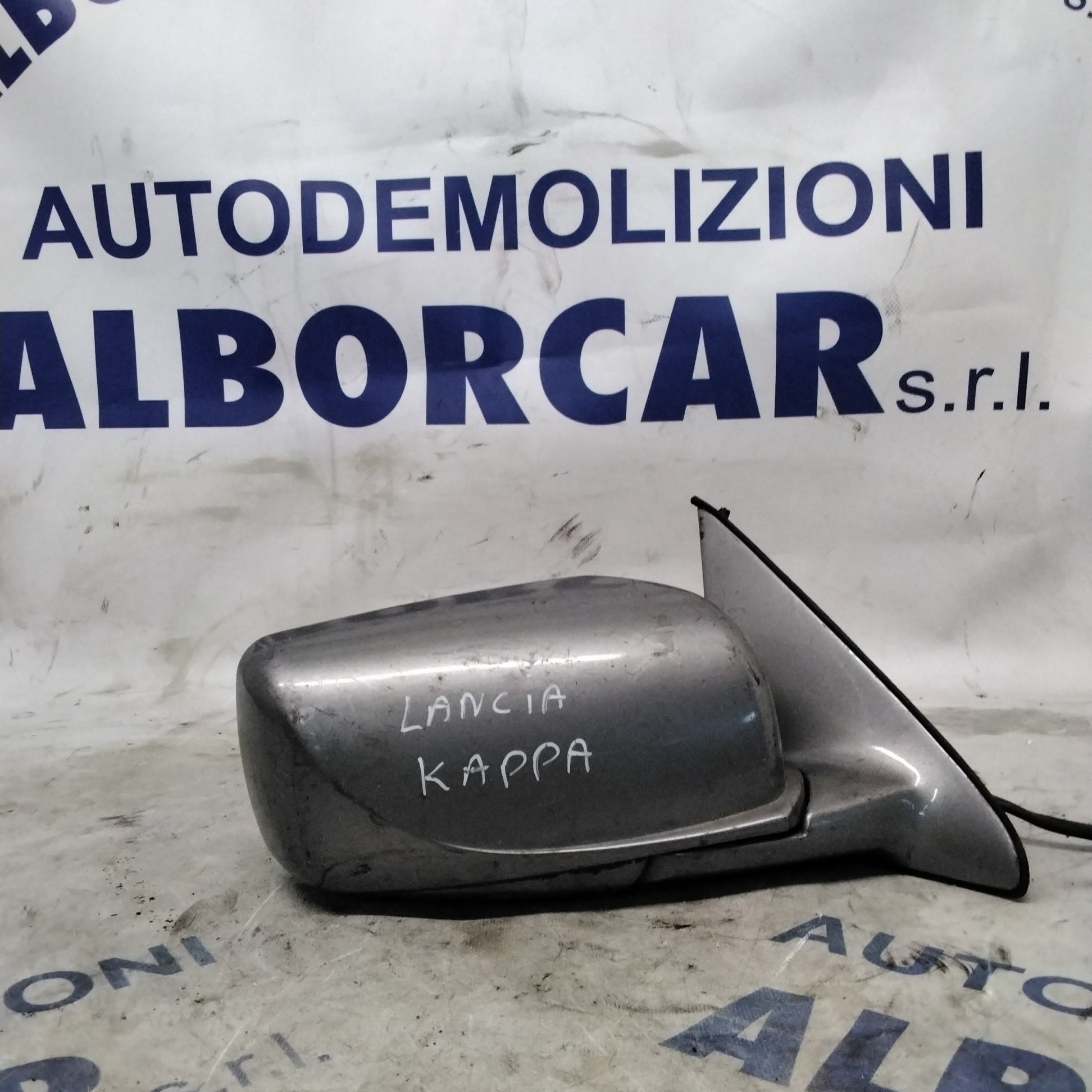 Electric right-hand side mirror Lancia Kappa from 1999-2005 (grey, black, blue) with glass (sf8p2)