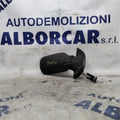 Right manual exterior rearview mirror for Fiat Punto, year 1995, with glass