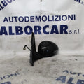 Left electric wing mirror for Alfa Romeo 147 year 2000-2011 with glass (black, grey)