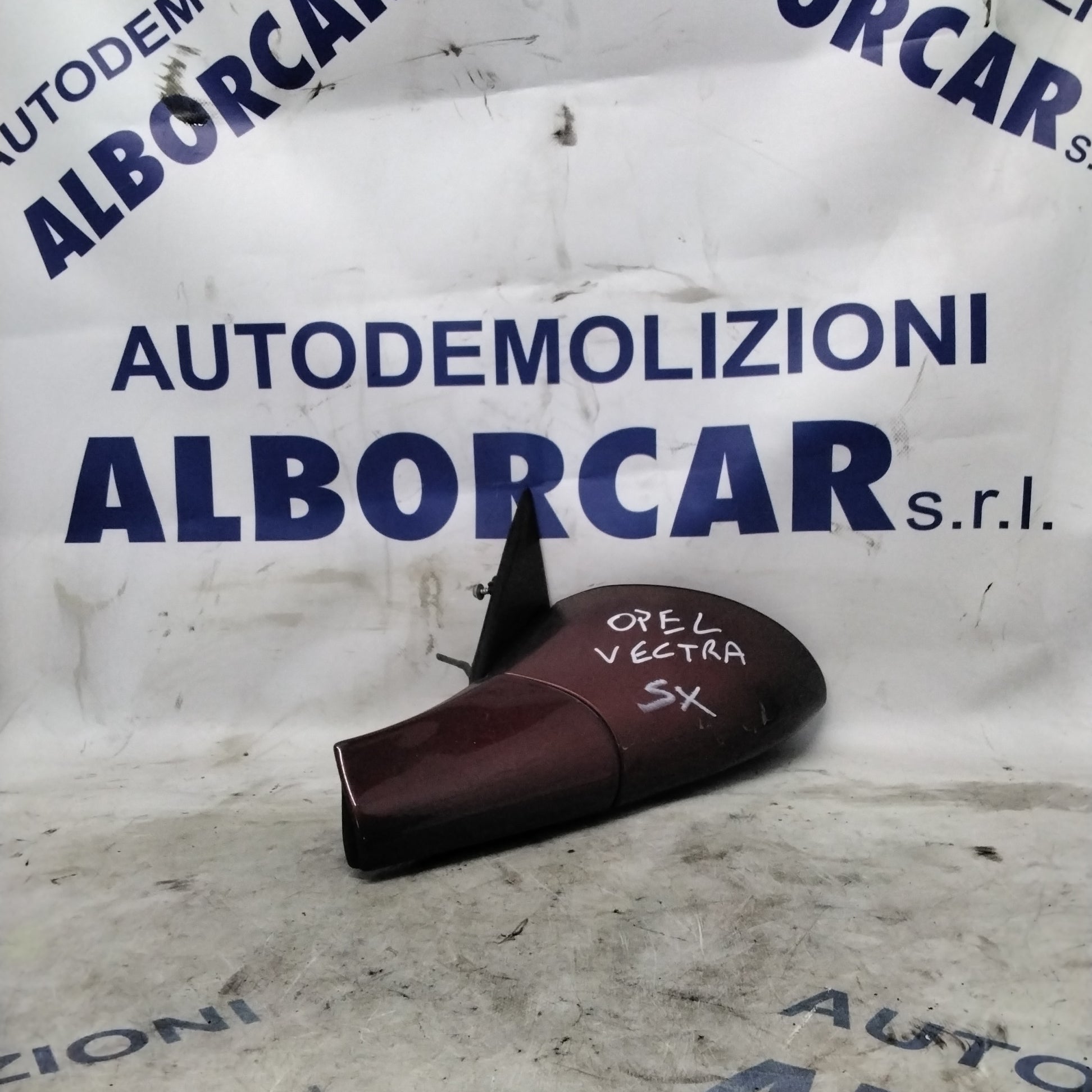 Left manual exterior rear-view mirror Opel Vectra-B facelift year 1999-2002 with glass