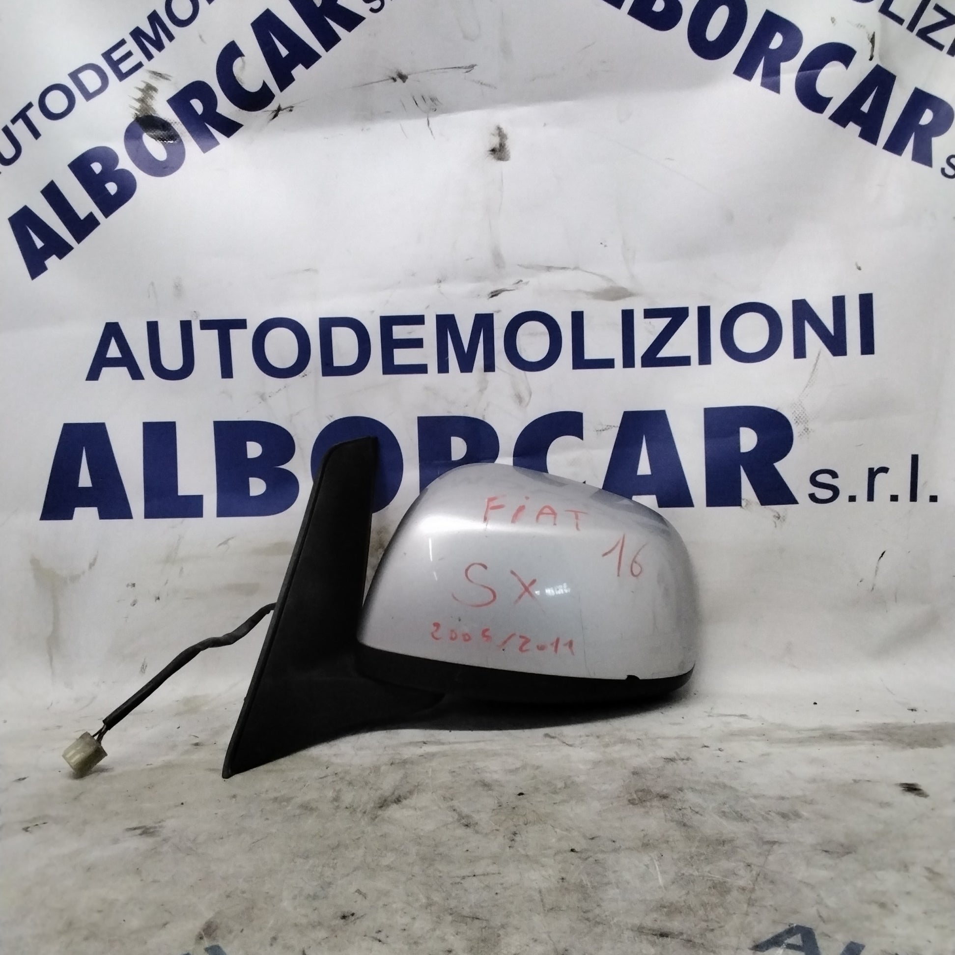Specchietto retrovisore esterno sinistro elettrico fiat 16 (sedici) anno 2005-2011 con vetro
