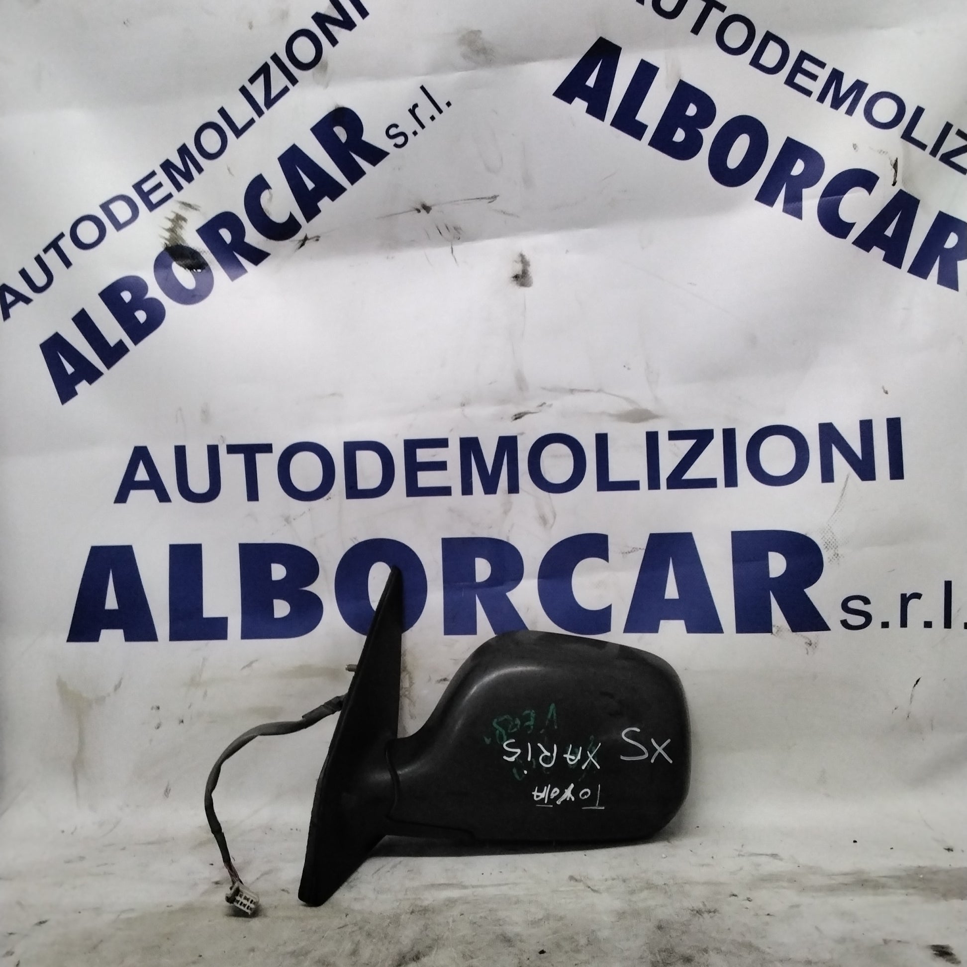 Specchietto retrovisore esterno sinistro elettrico toyota yaris anno 1999-2005 con vetro