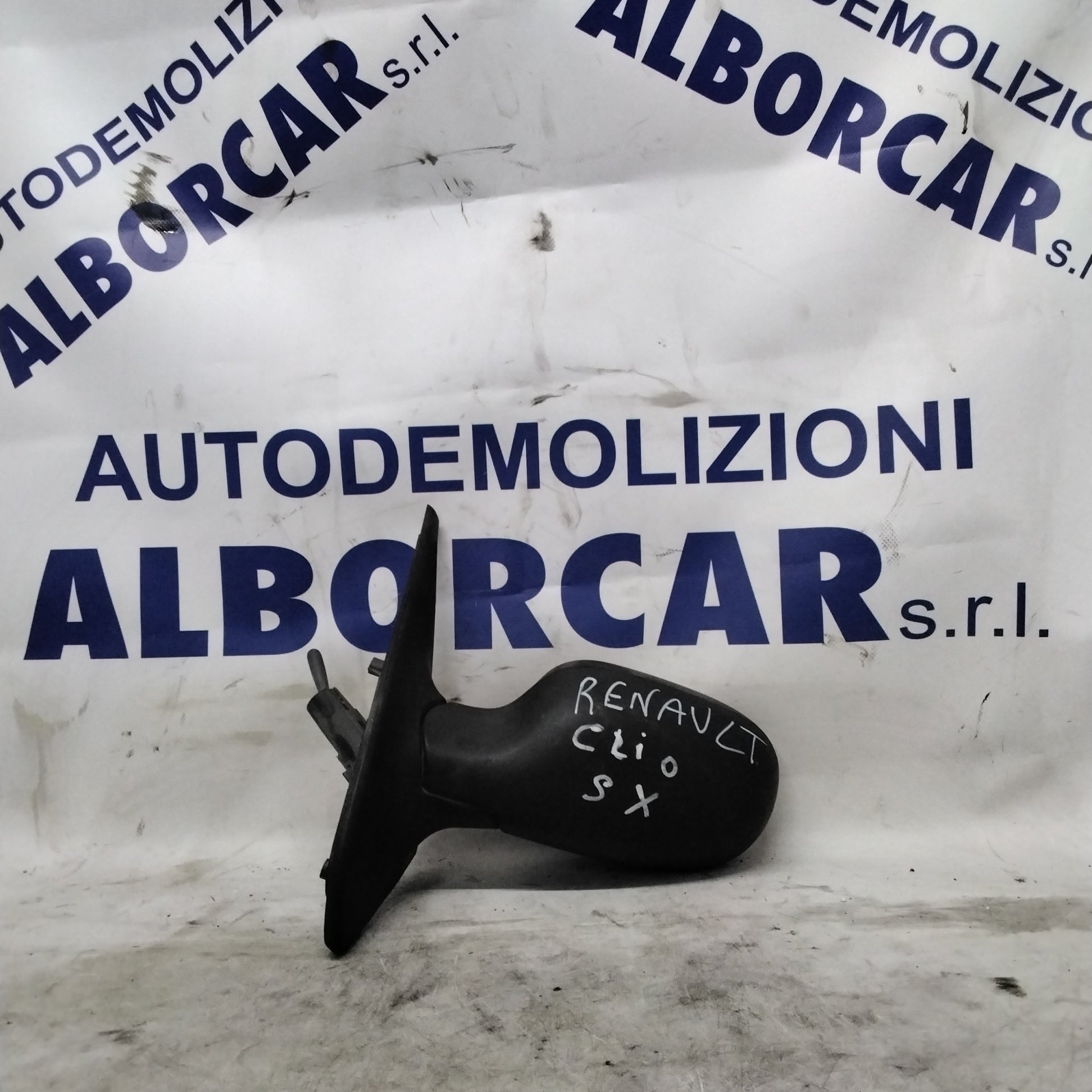 Specchietto retrovisore esterno sinistro manuale renault clio anno 1998-2004 con vetro