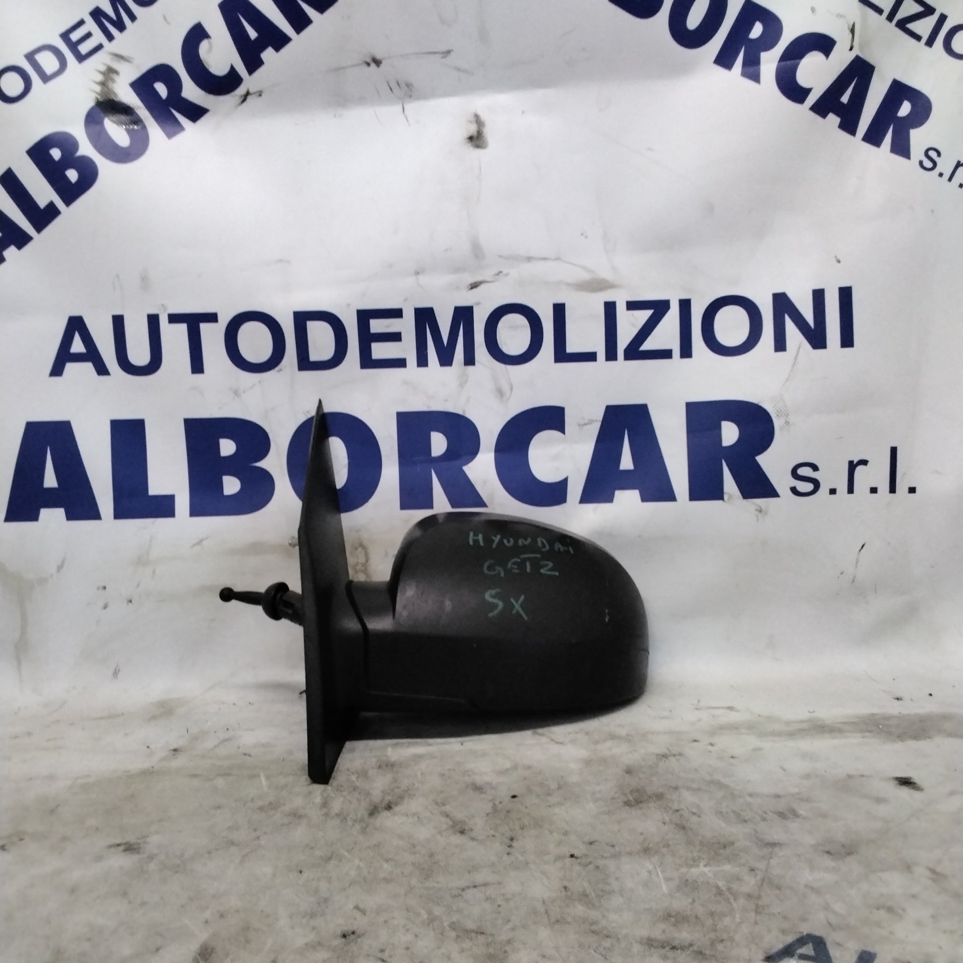Espejo retrovisor exterior izquierdo manual Hyundai Getz años 2001-2009 con cristal