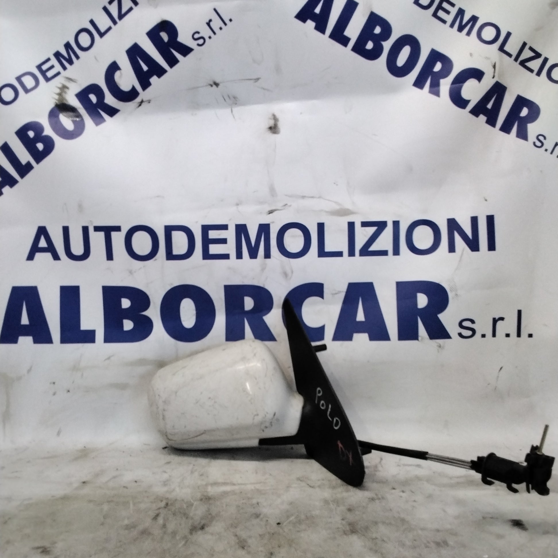 Specchietto retrovisore esterno destro manuale volkswagen polo anno 1994-1999 con vetro