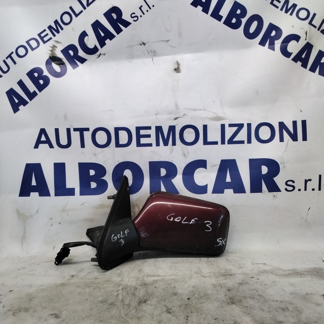 Specchietto retrovisore esterno sinistro elettrico volkswagen golf 3 anno 1991-1997 con vetro