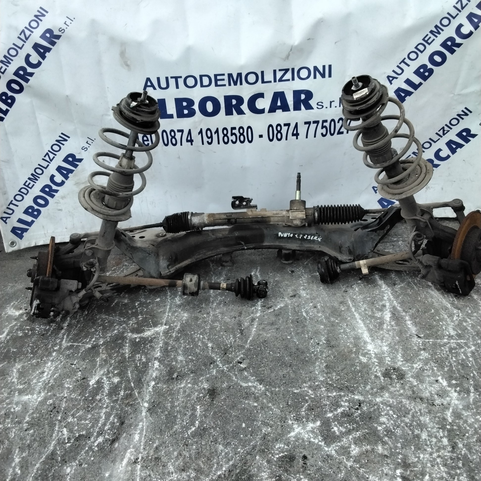 Ponte assale anteriore completo fiat punto 2 serie 1.2 benzina anno 2001