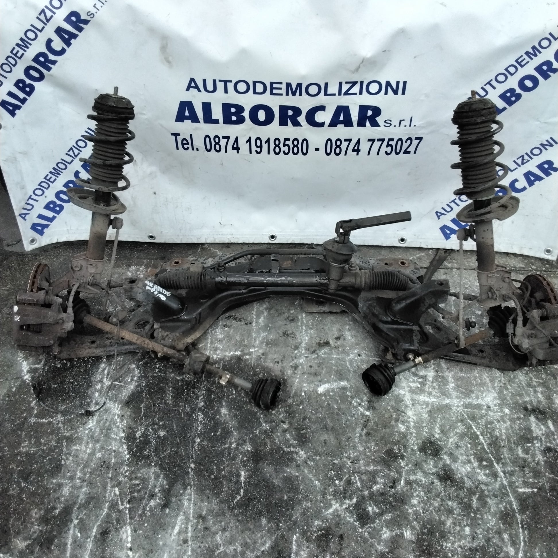 Ponte assale anteriore (COMPLETO)  fiat grande punto 1.2 benzina anno 2007