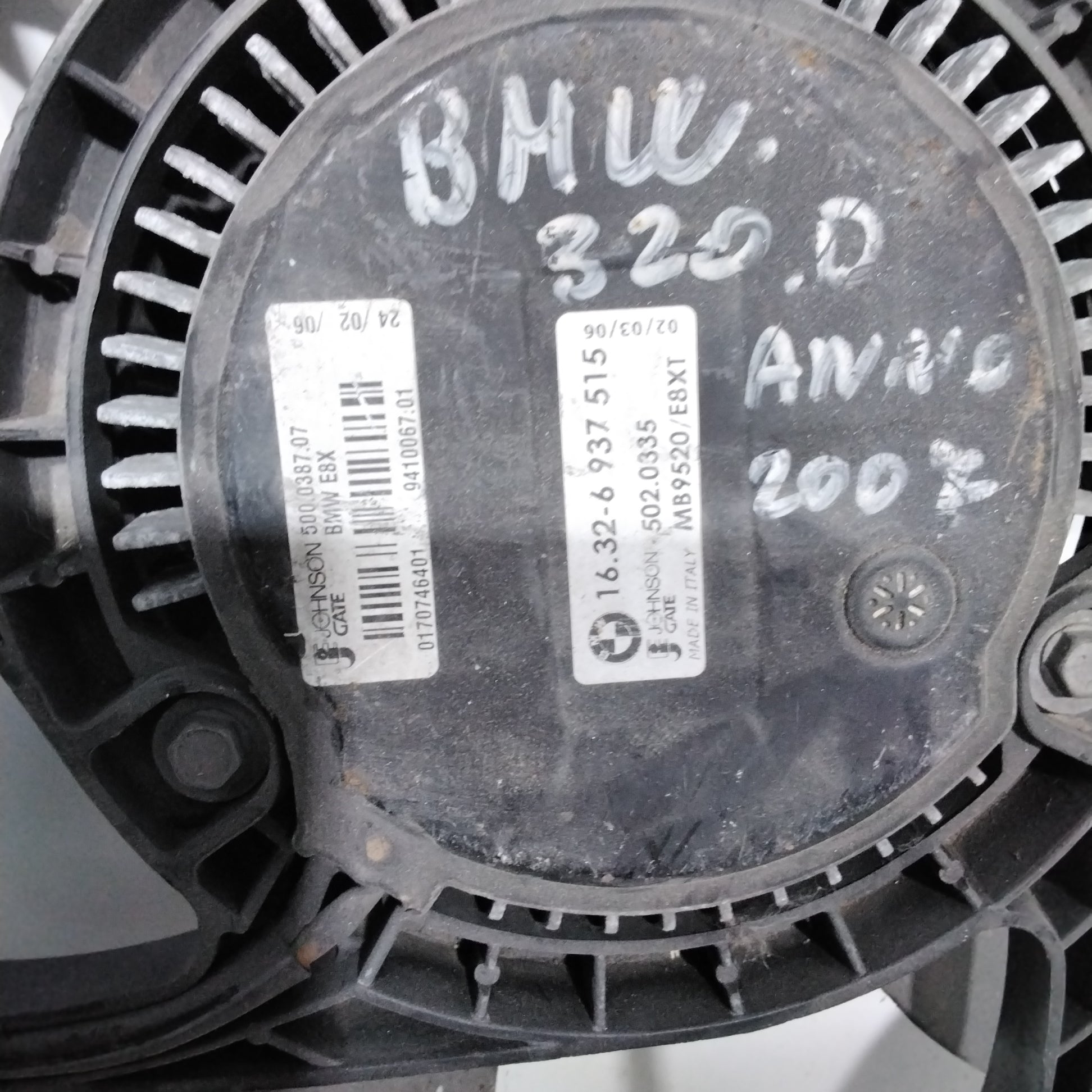 Ventola raffreddamento BMW 320 diesel anno 2002 codice:7788906