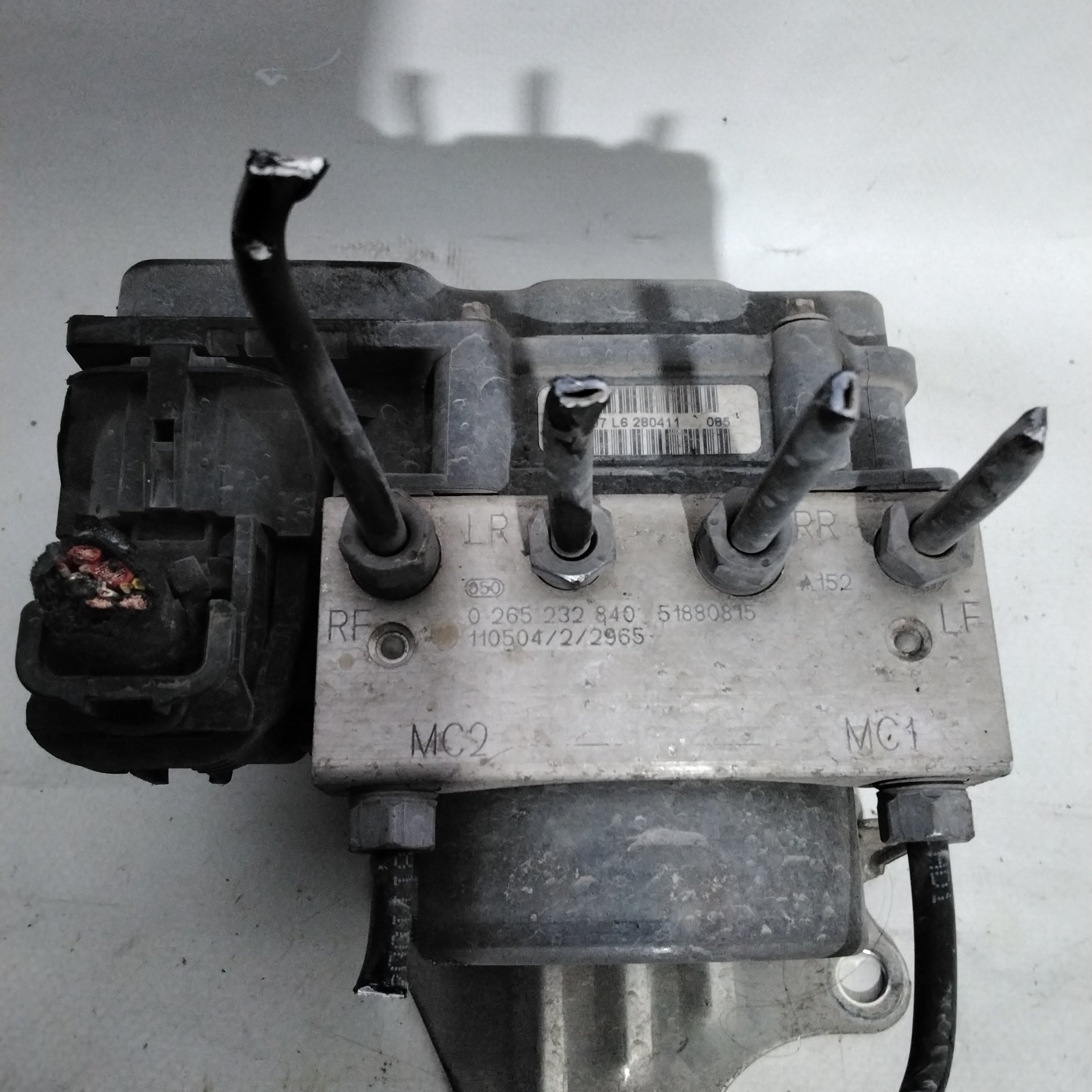 ABS pump control unit Fiat 500 1.2 petrol year 2007 code 52009431/0265232840(sfA3p6)