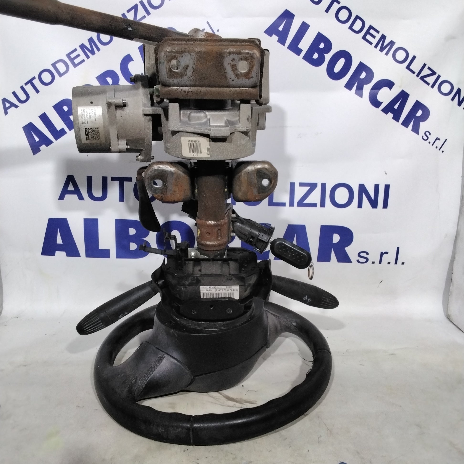 Complete steering column Fiat 500 year 2007