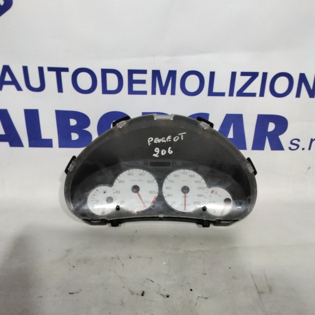 quadro strumenti/contachilometri peugeot 206 anno: 2004 codice: 9651740380