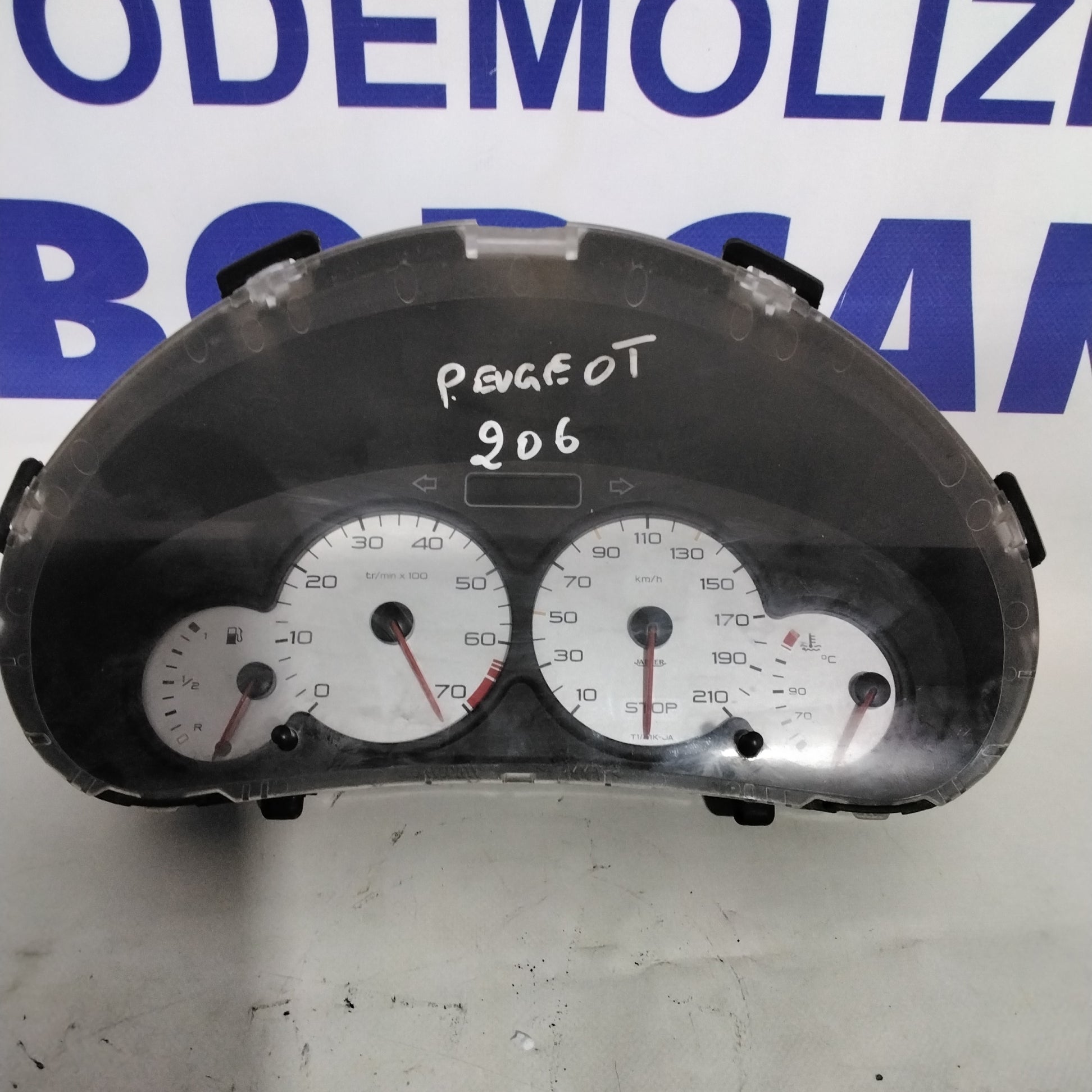 quadro strumenti/contachilometri peugeot 206 anno: 2004 codice: 9651740380