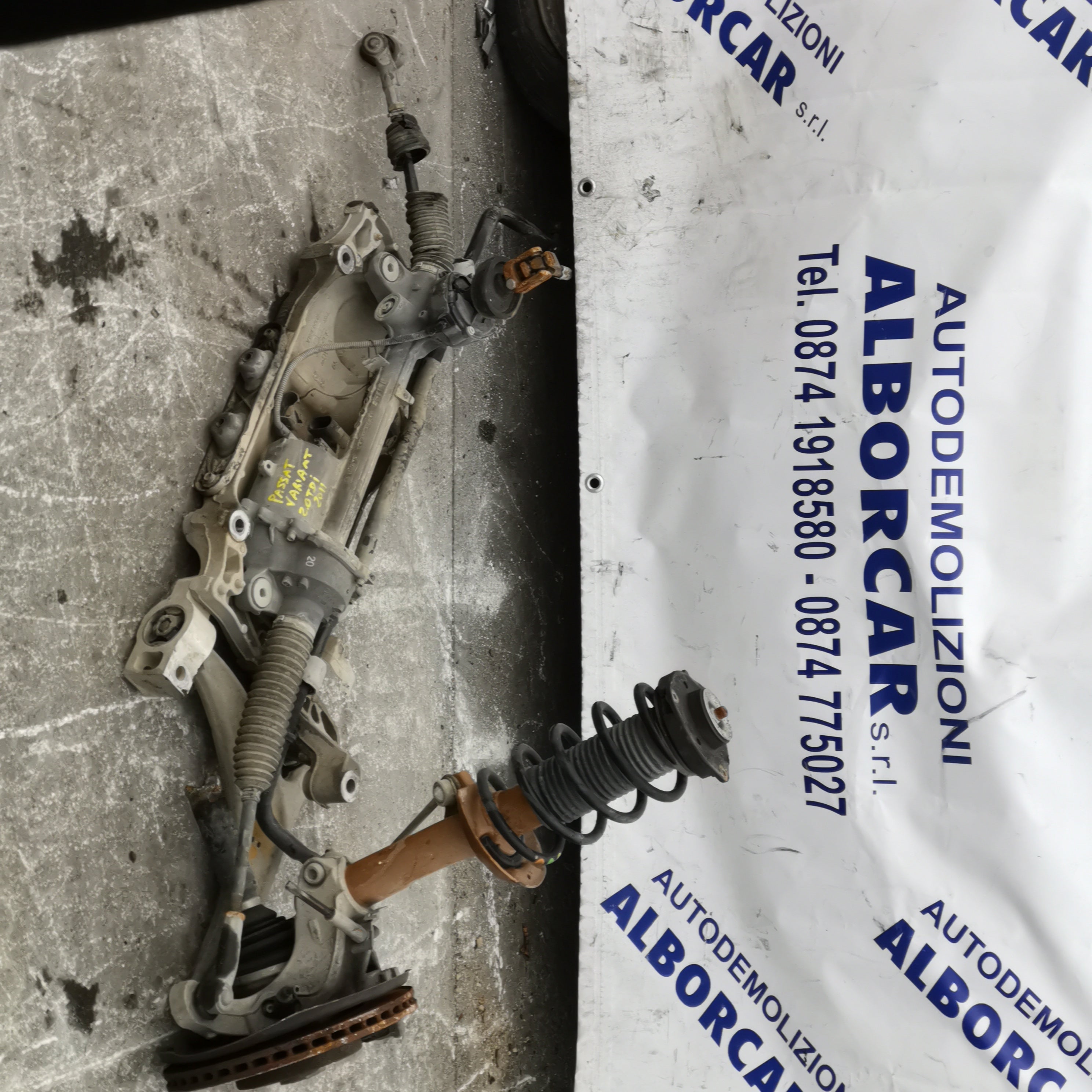 ponte assale anteriore volkswage passat variant 2.0 TDI anno 2011