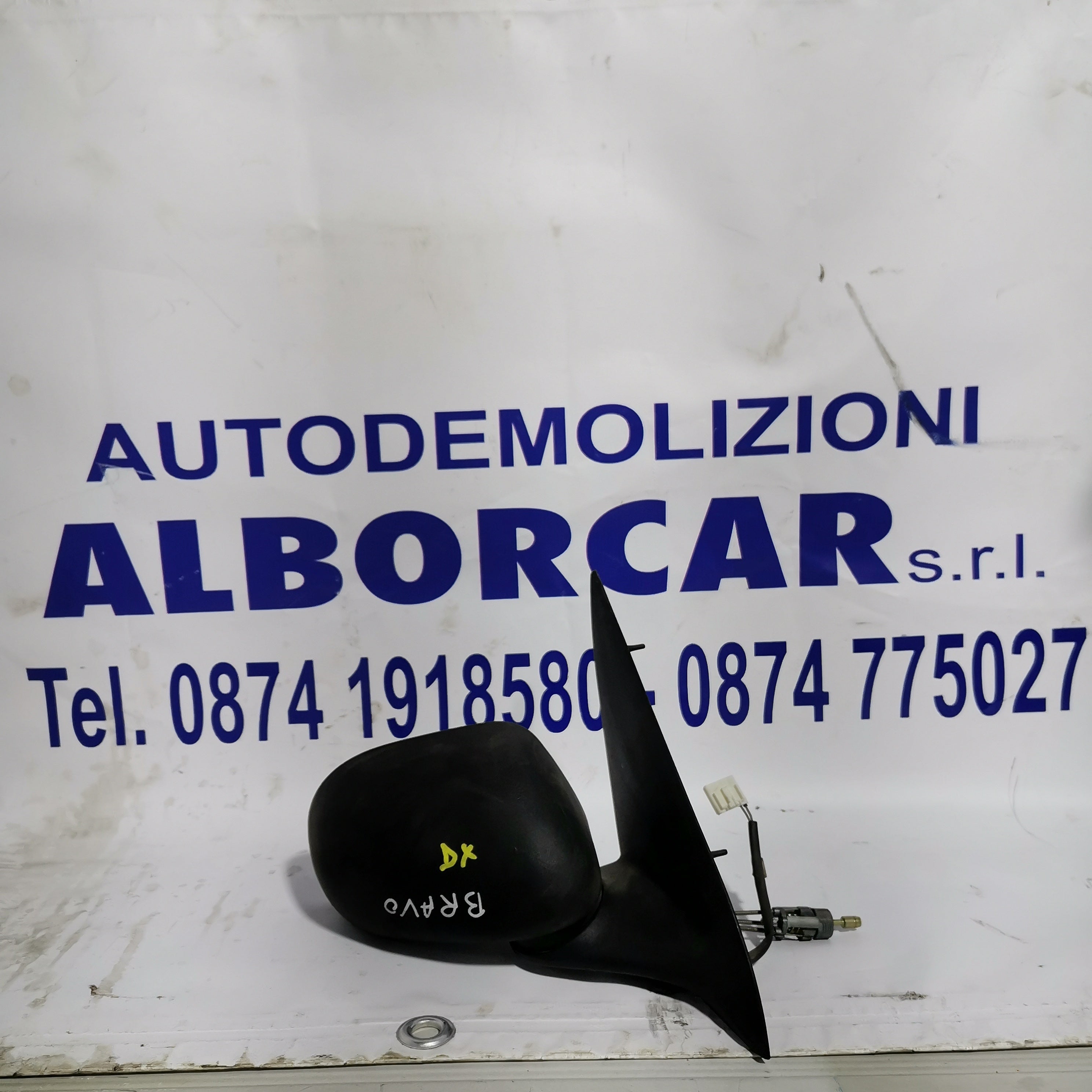 specchietto retrovisore esterno destro manuale fiat bravo anno 1999/2005 colore nero,bianco,grigio (sf8p1)
