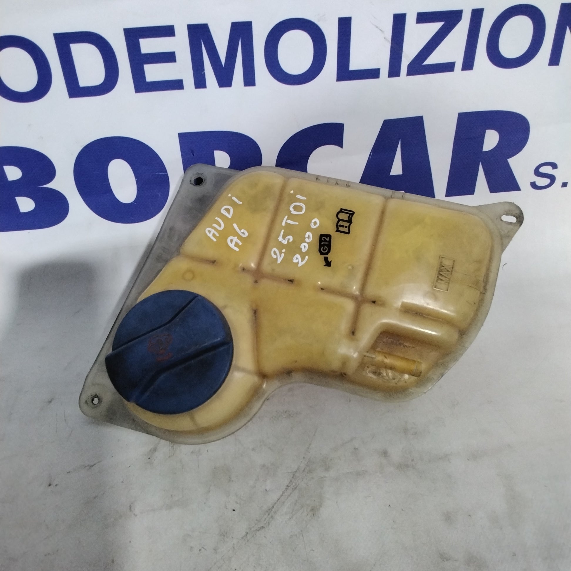 Audi A6 2.5 TDI radiator coolant reservoir, year 2000, part number: 4B0121403