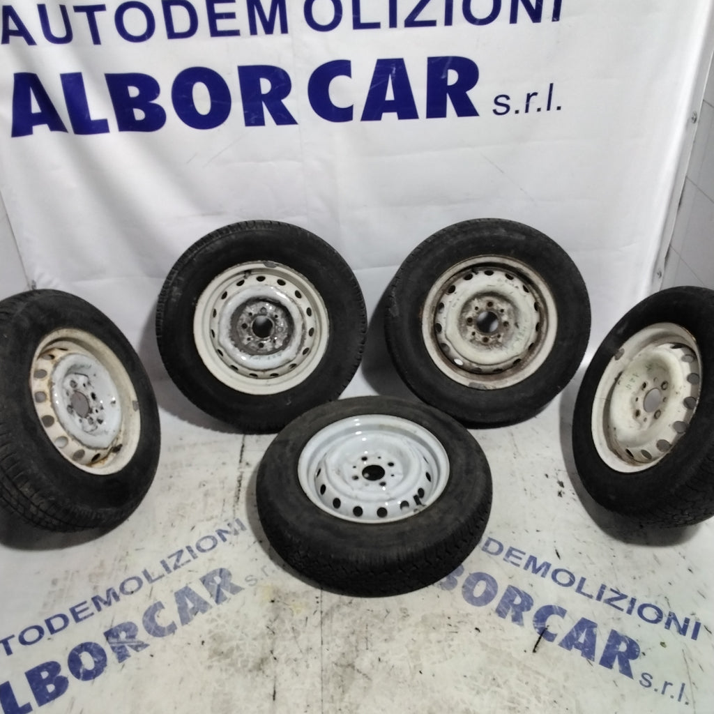 5 cerchi in ferro fiat 124  13 pollici (solo cerchi)