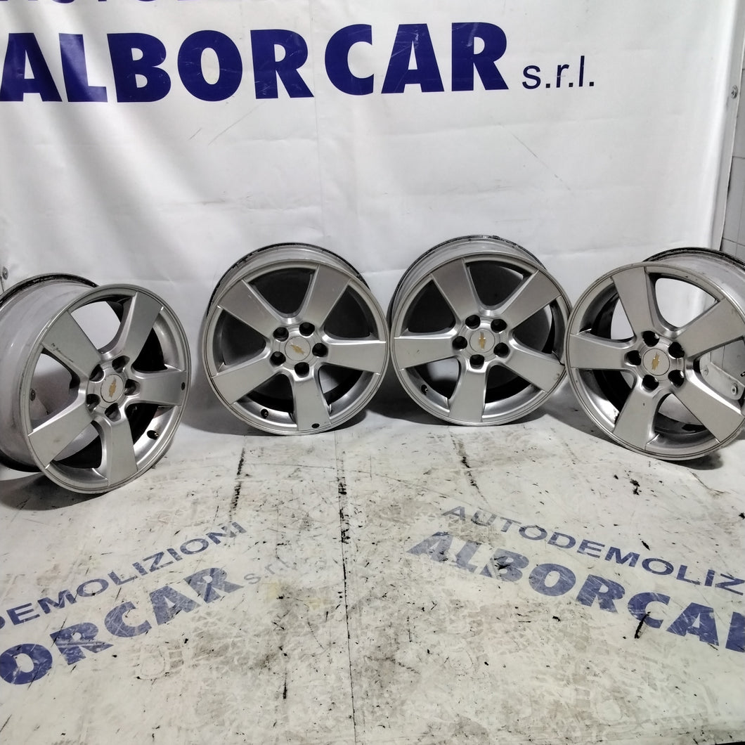4 cerchi in lega 5 fori chevrolet cruze 16 pollici anno 2010
