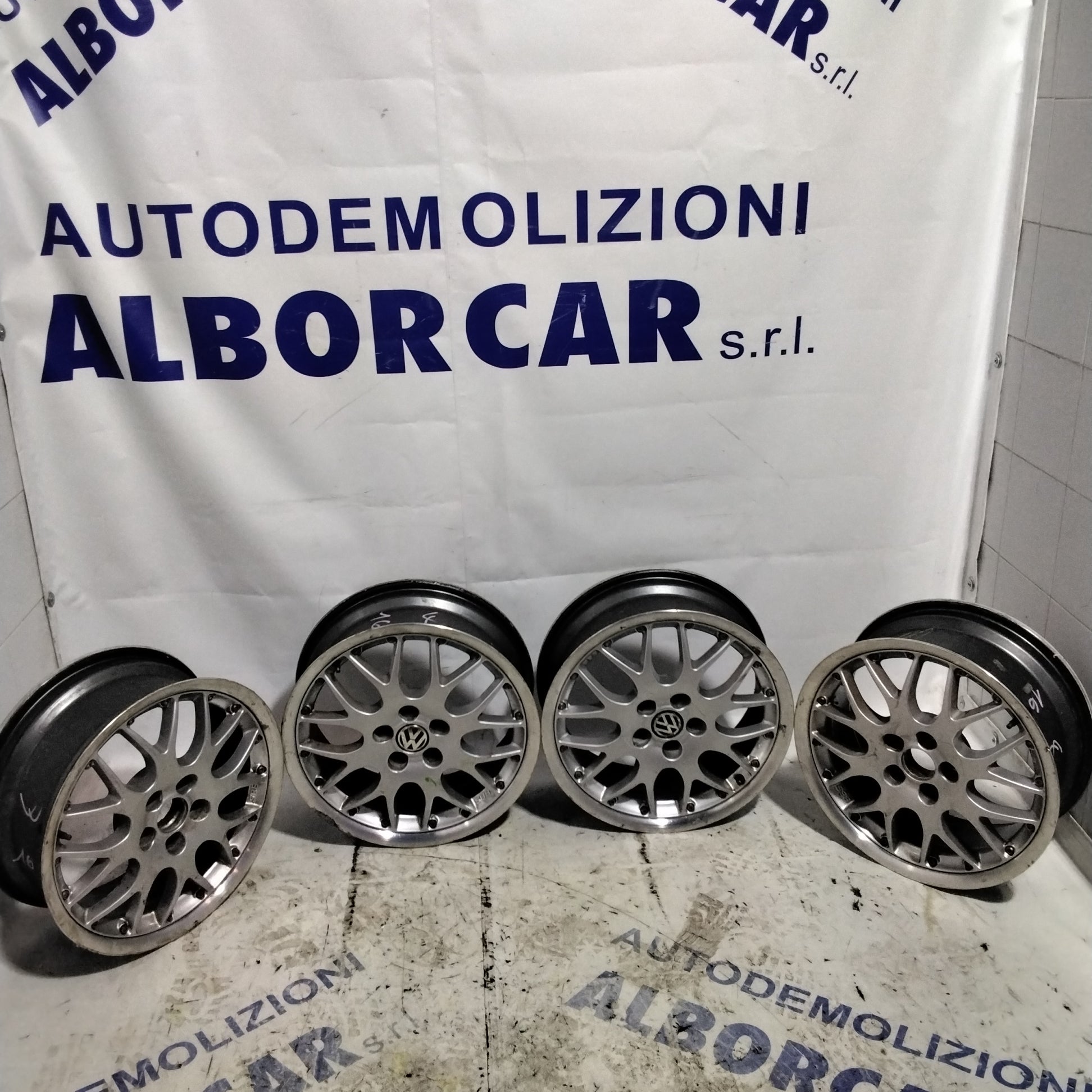 4 cerchi in lega 5 fori volkswagen BBS 16 pollici