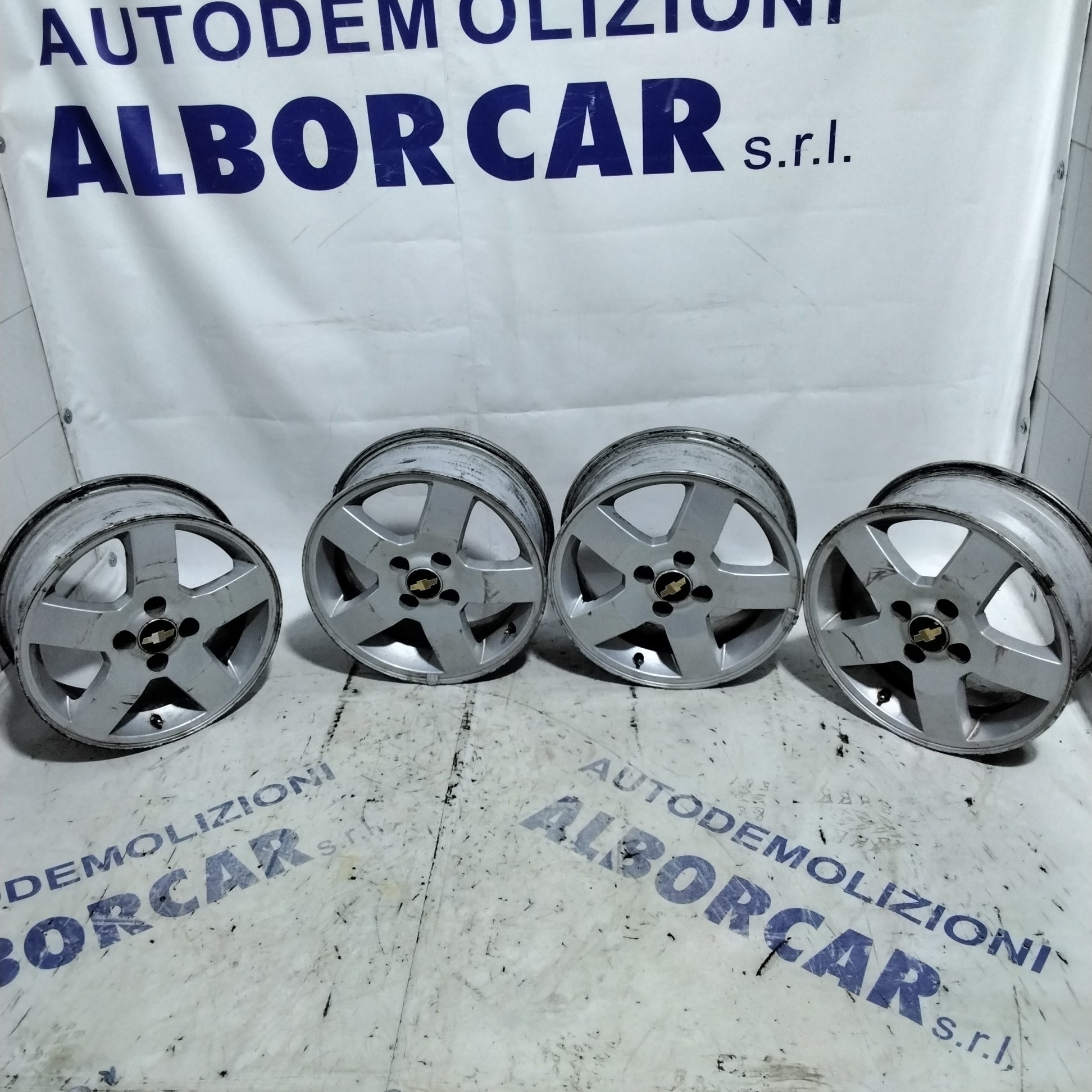 4 cerchi in lega 4 fori CHEVROLET  Kalos 15 pollici