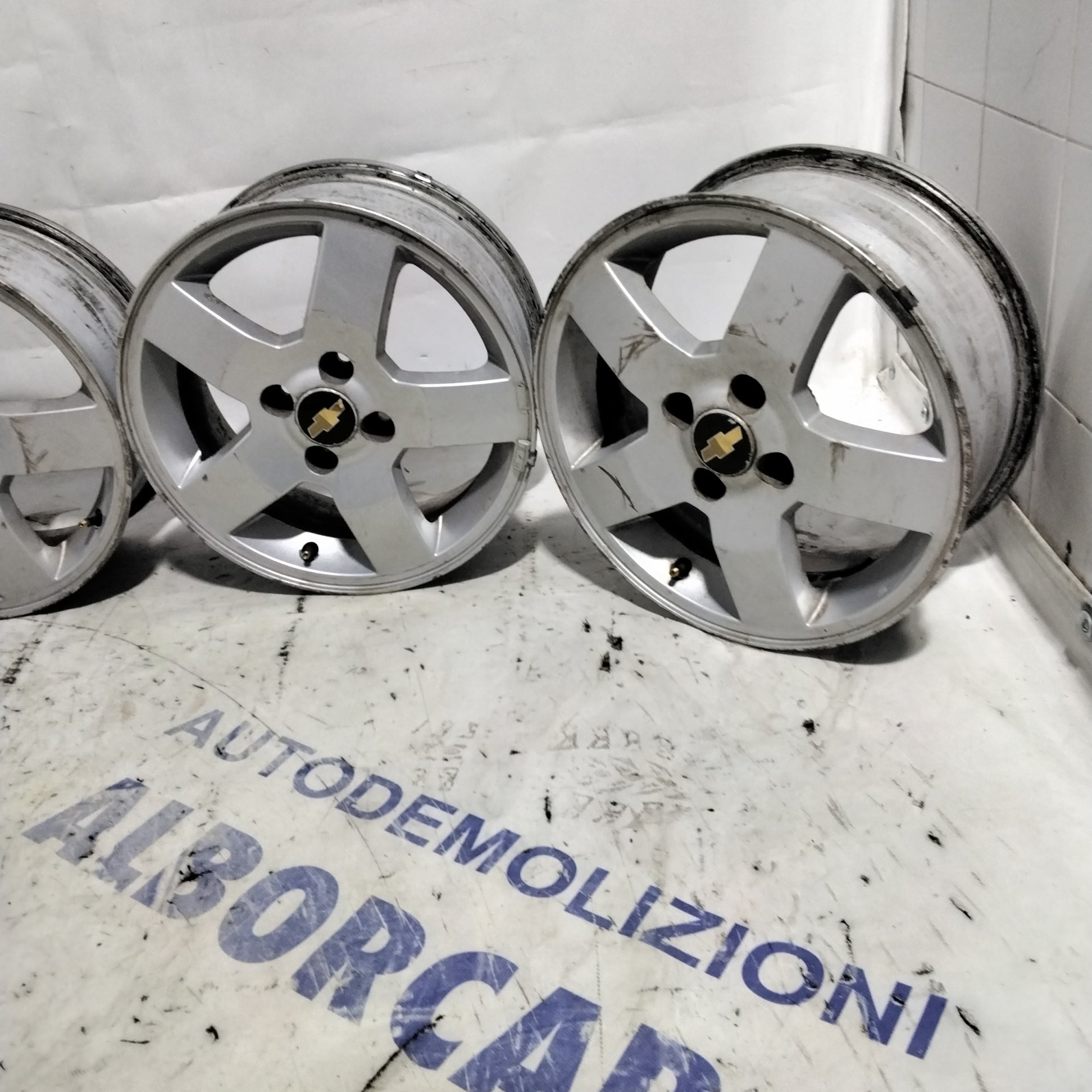 4 cerchi in lega 4 fori CHEVROLET  Kalos 15 pollici