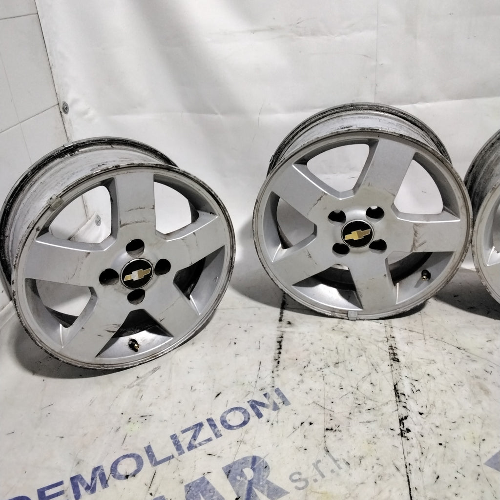 4 cerchi in lega 4 fori CHEVROLET  Kalos 15 pollici