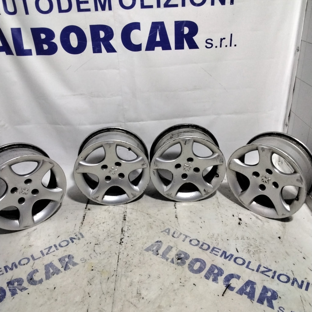4 cerchi in lega 4 fori PEUGEOT 14 pollici