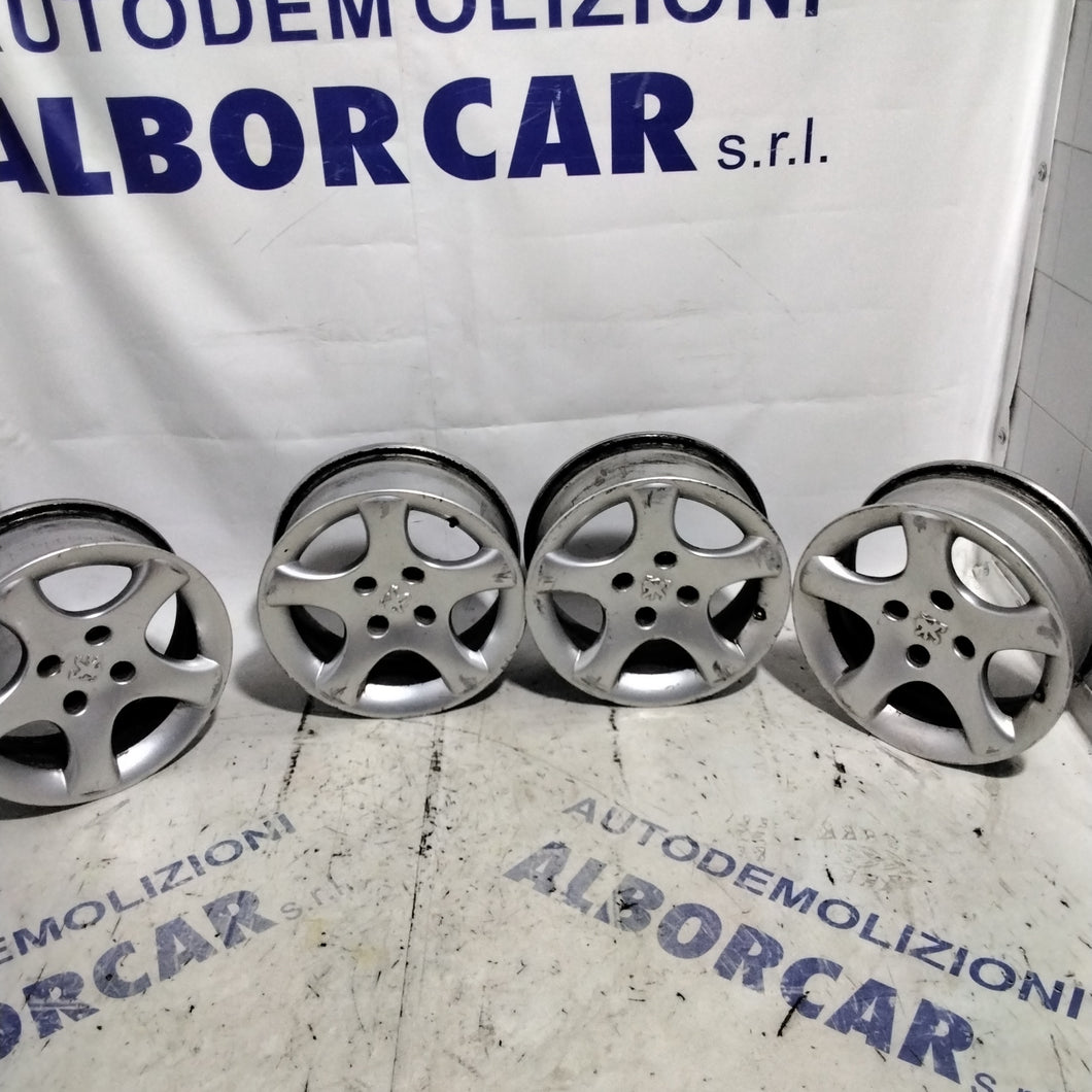 4 cerchi in lega 4 fori PEUGEOT 14 pollici