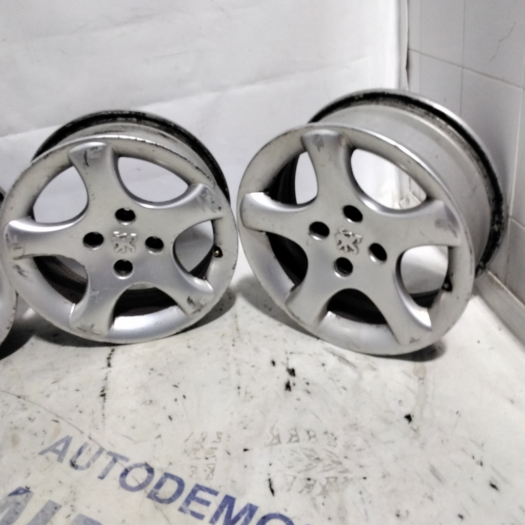 4 cerchi in lega 4 fori PEUGEOT 14 pollici