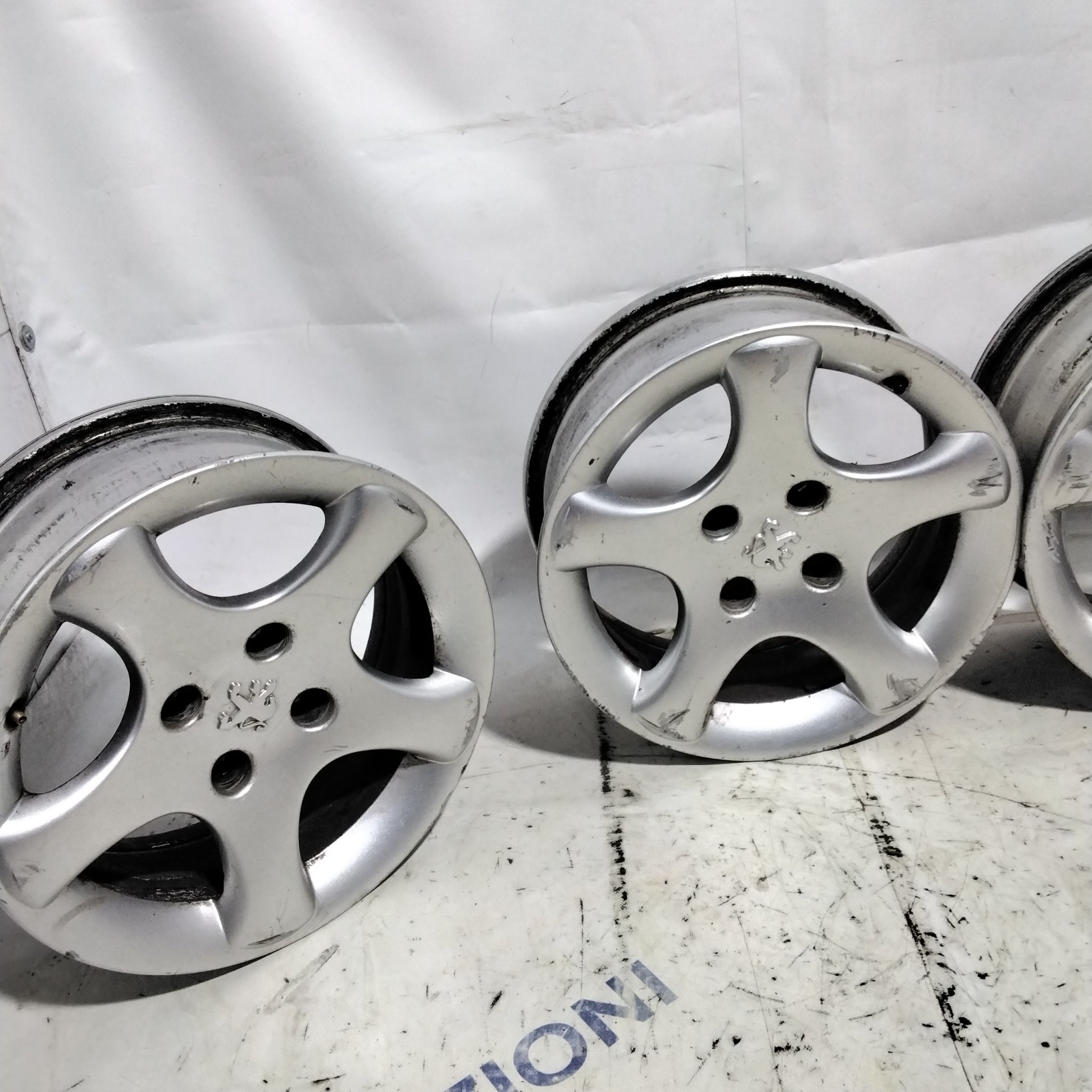 4 cerchi in lega 4 fori PEUGEOT 14 pollici