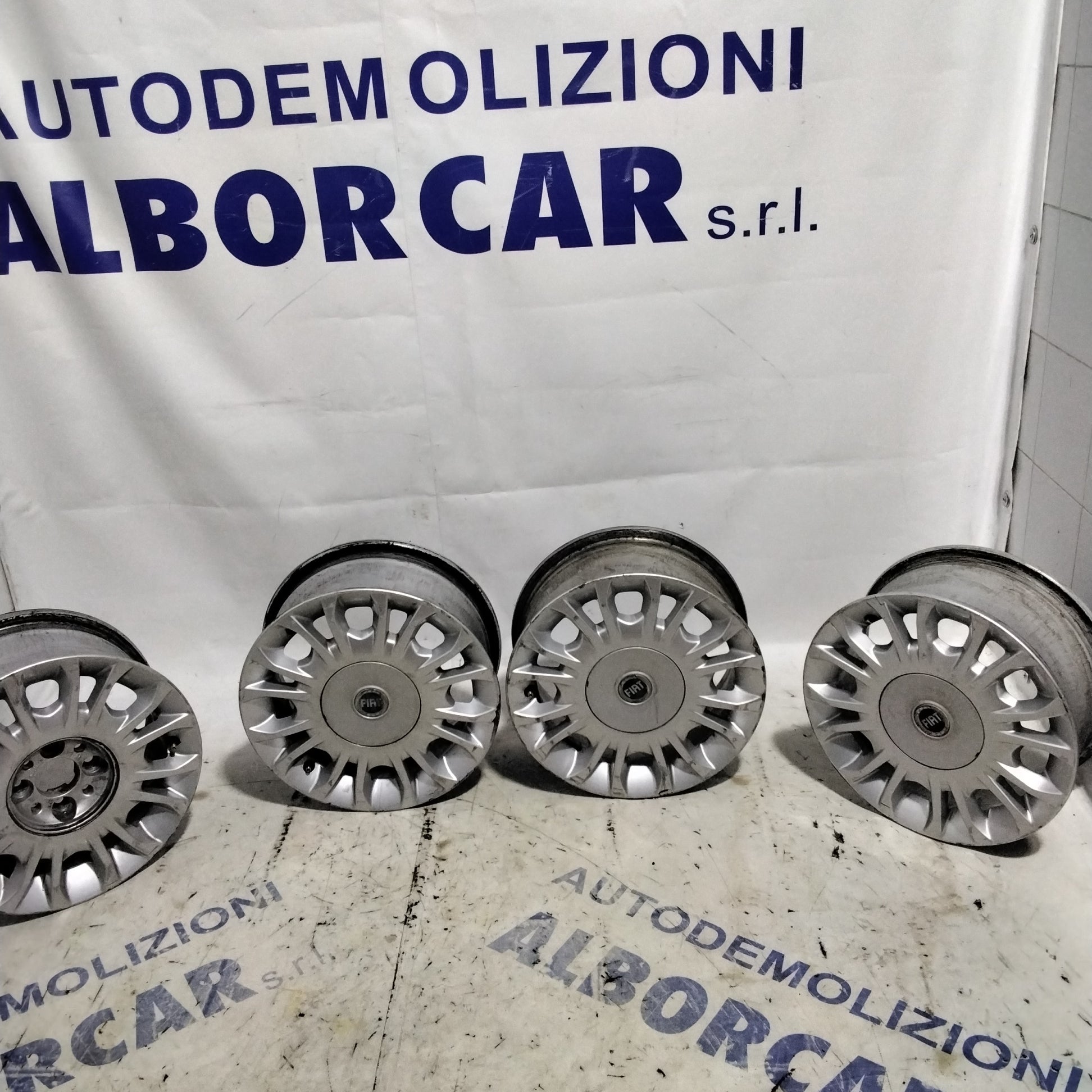 4 cerchi in lega 4 fori FIAT 14 pollici