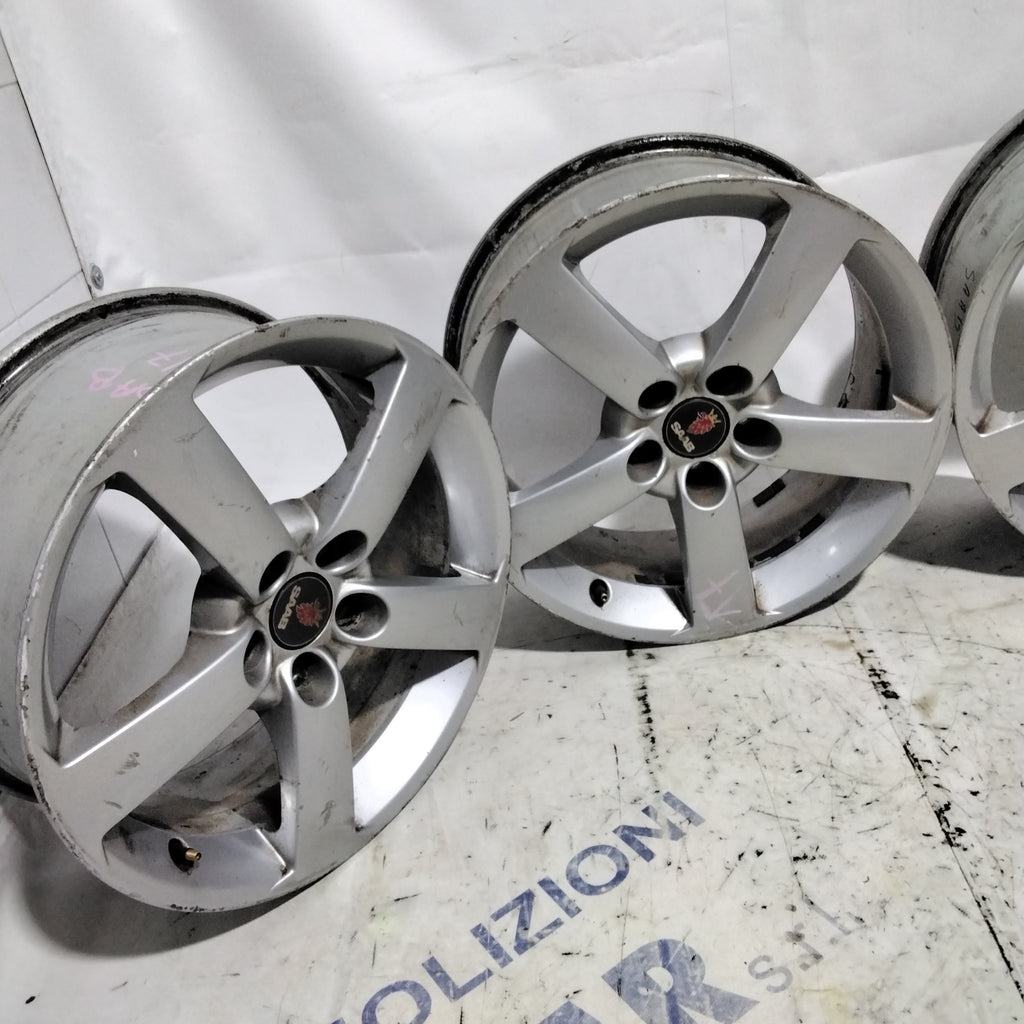 4 cerchi in lega 5 fori SAAB 17 pollici