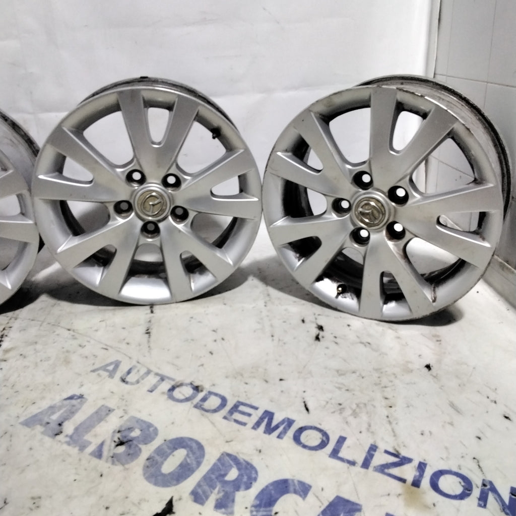 4 cerchi in lega 5 fori MAZDA 16 pollici
