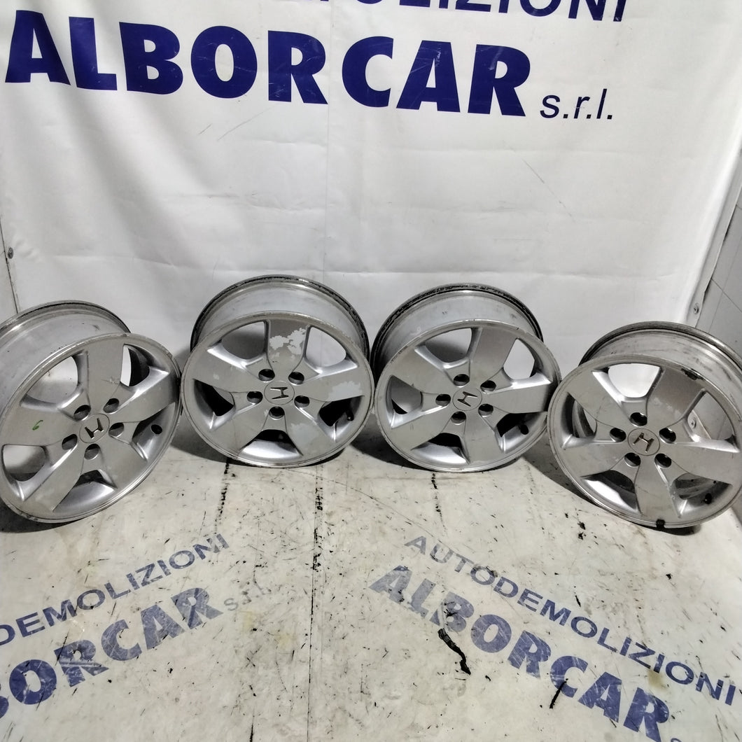 4 cerchi in lega 5 fori HONDA 16 pollici