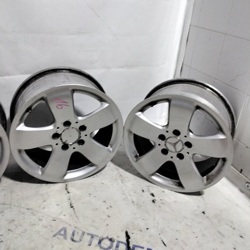 4 MERCEDES 16 inch 5-hole alloy wheels
