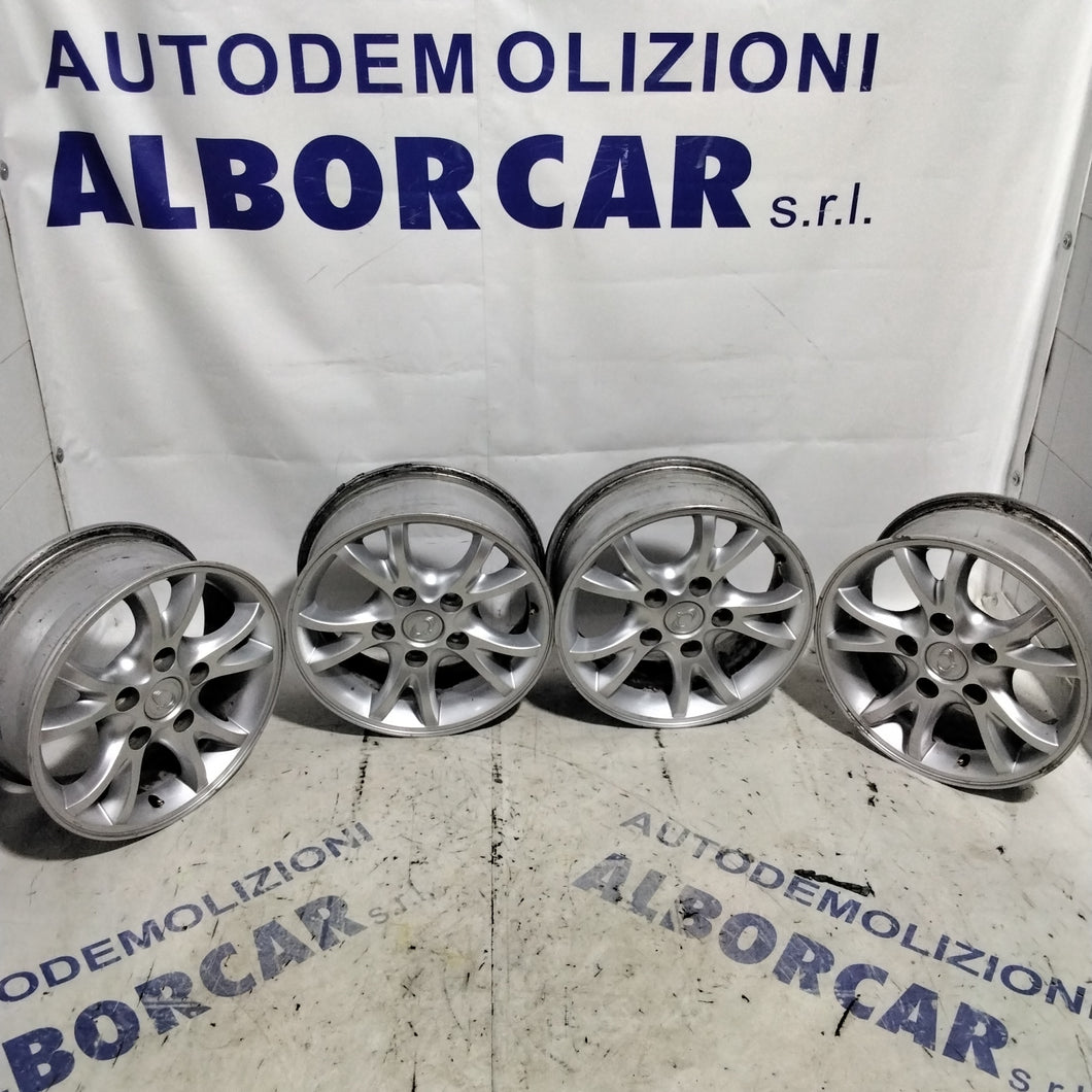 4 cerchi in lega 5 fori SSANGYONG rodius 16 pollici