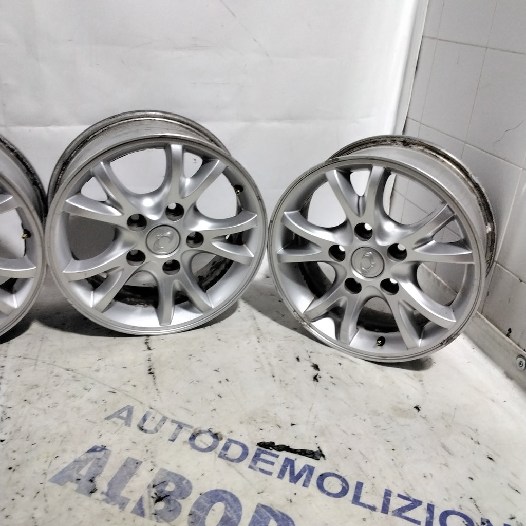 4 cerchi in lega 5 fori SSANGYONG rodius 16 pollici