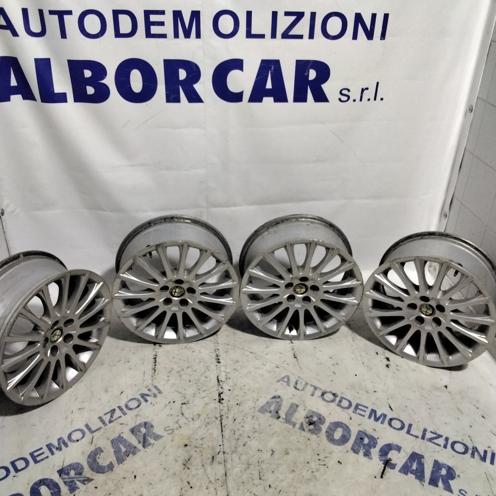 4 cerchi in lega 5 fori ALFA ROMEO 16 pollici